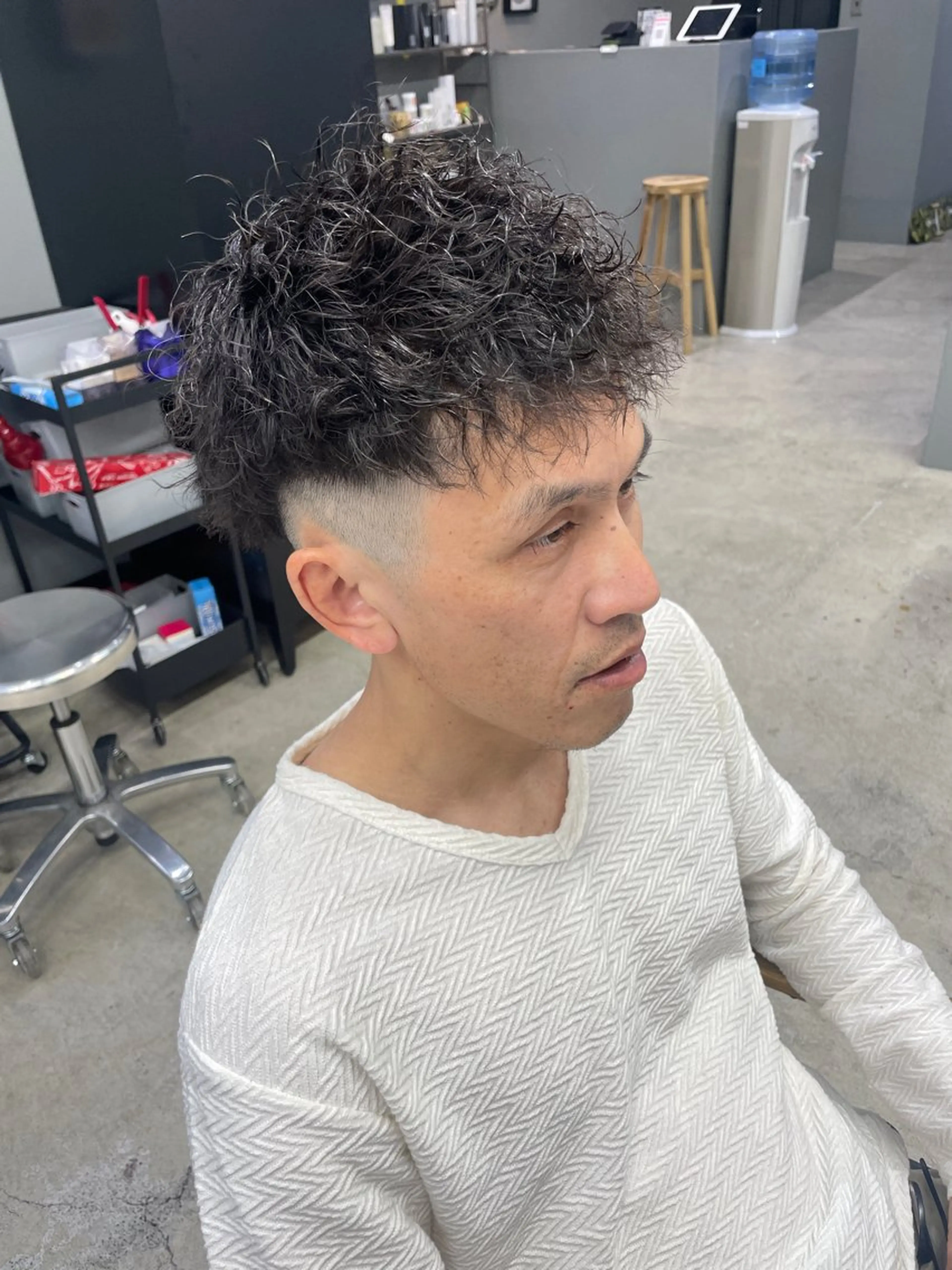 ショート パーマ メンズ カット パーマ メンズ専門サロン wokeのヘアスタイル