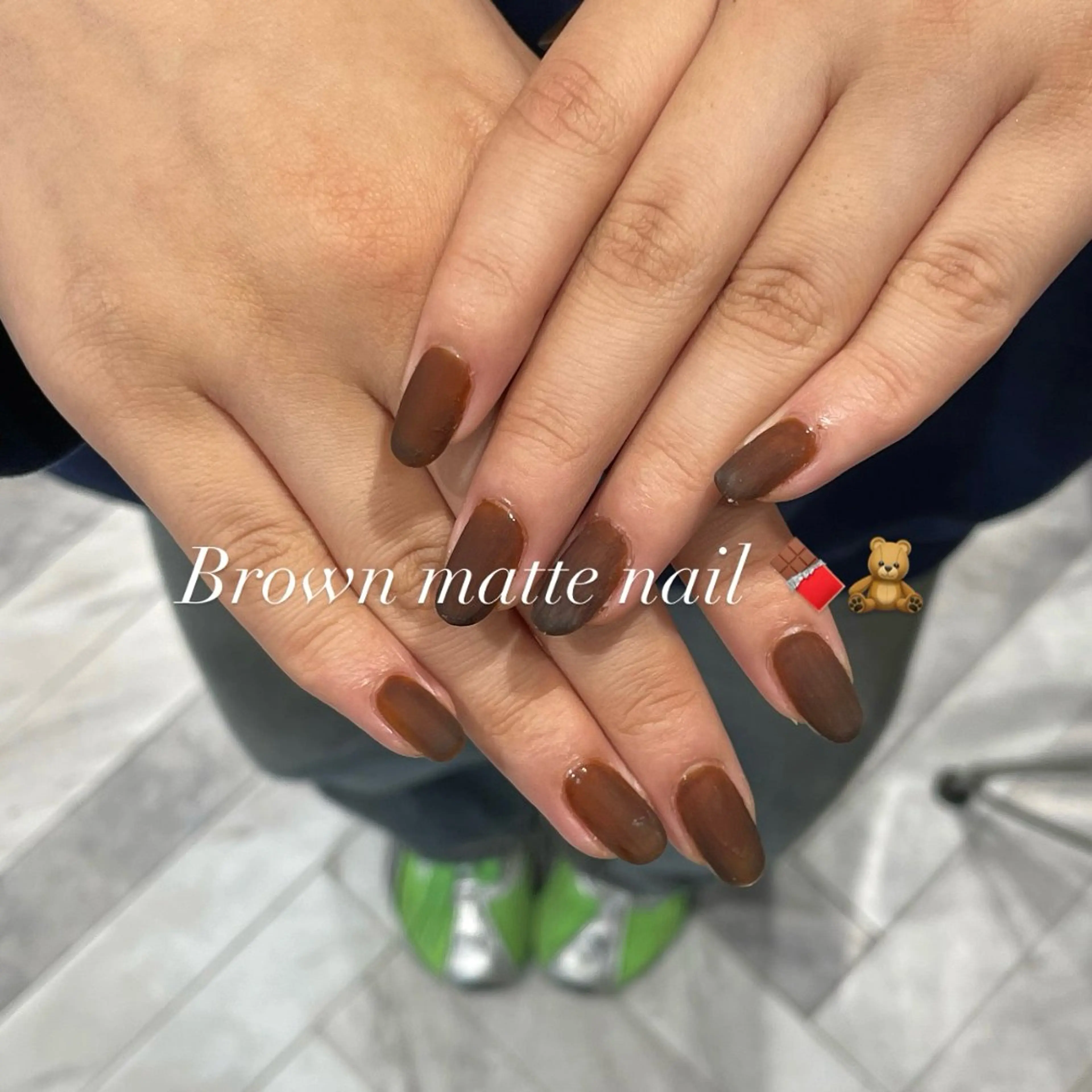 ネイル ハンドネイル ななみ.⋆𝜗𝜚 艶カラー/まつパのヘアスタイル