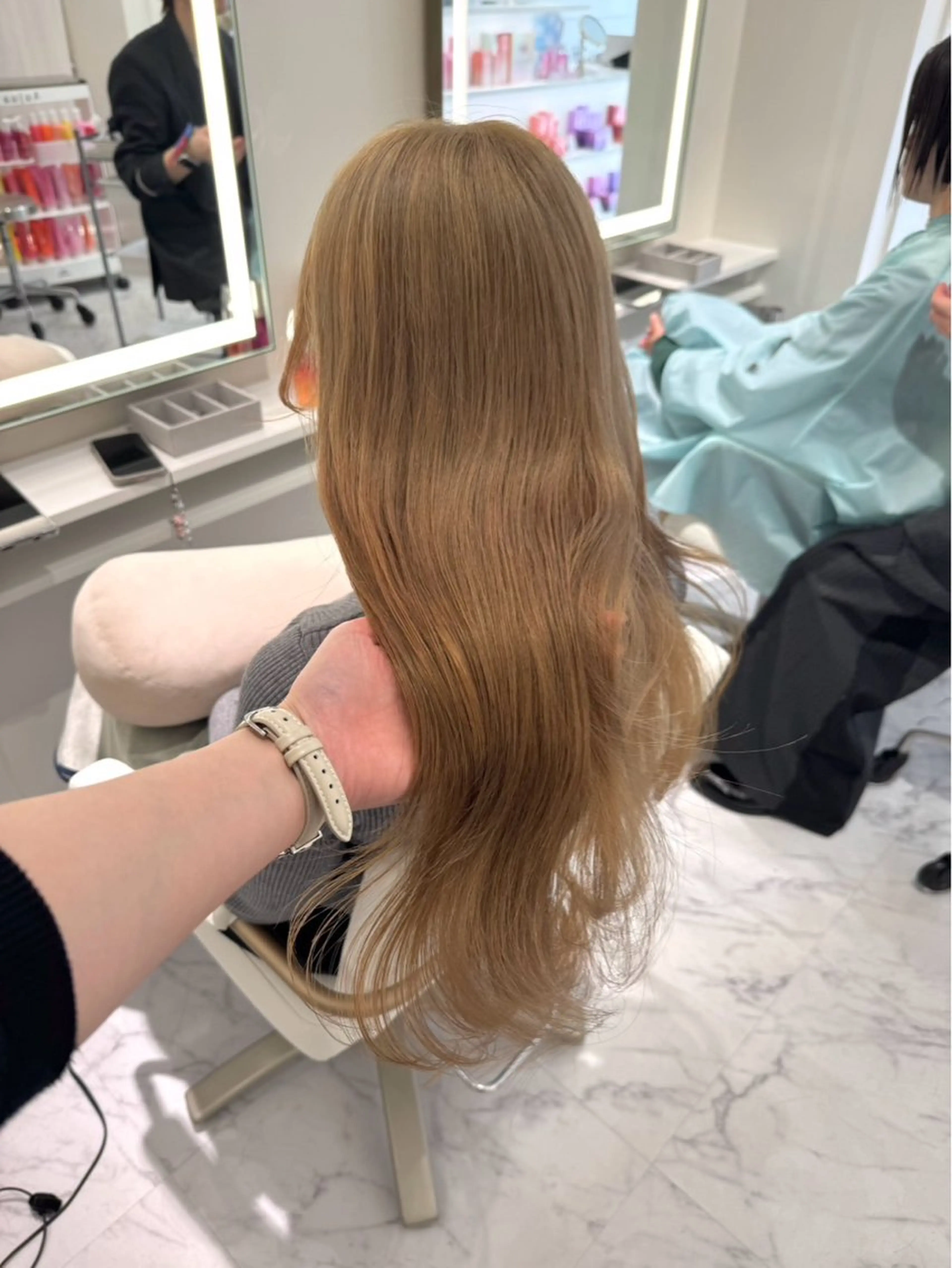 ロング カラー ヘアカラー ParveMix🍀 藤原愛未のヘアスタイル