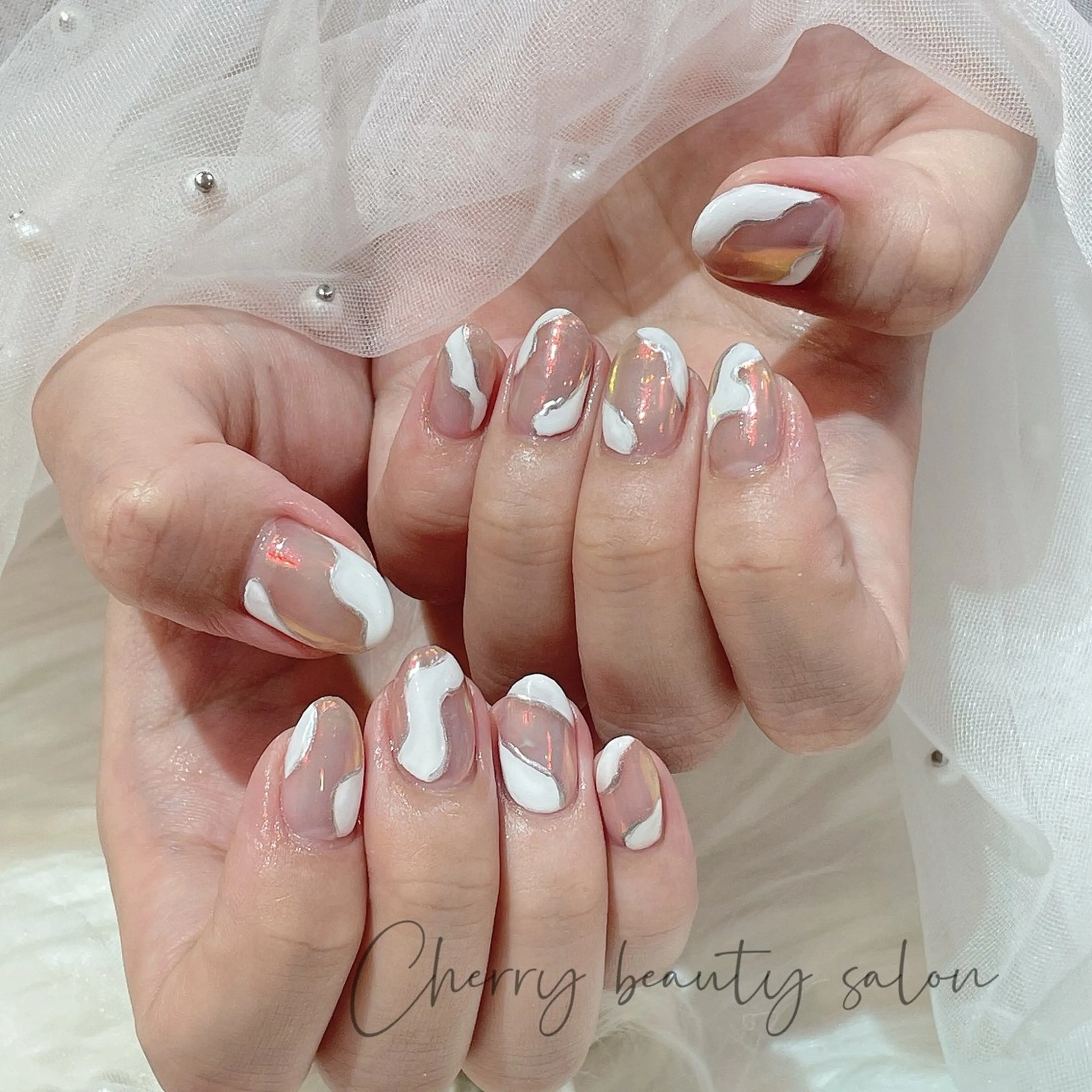 ネイル アートネイル フットネイル ジェルネイル キラキラネイル 韓国ネイル SAKURA 🍒のネイルデザイン