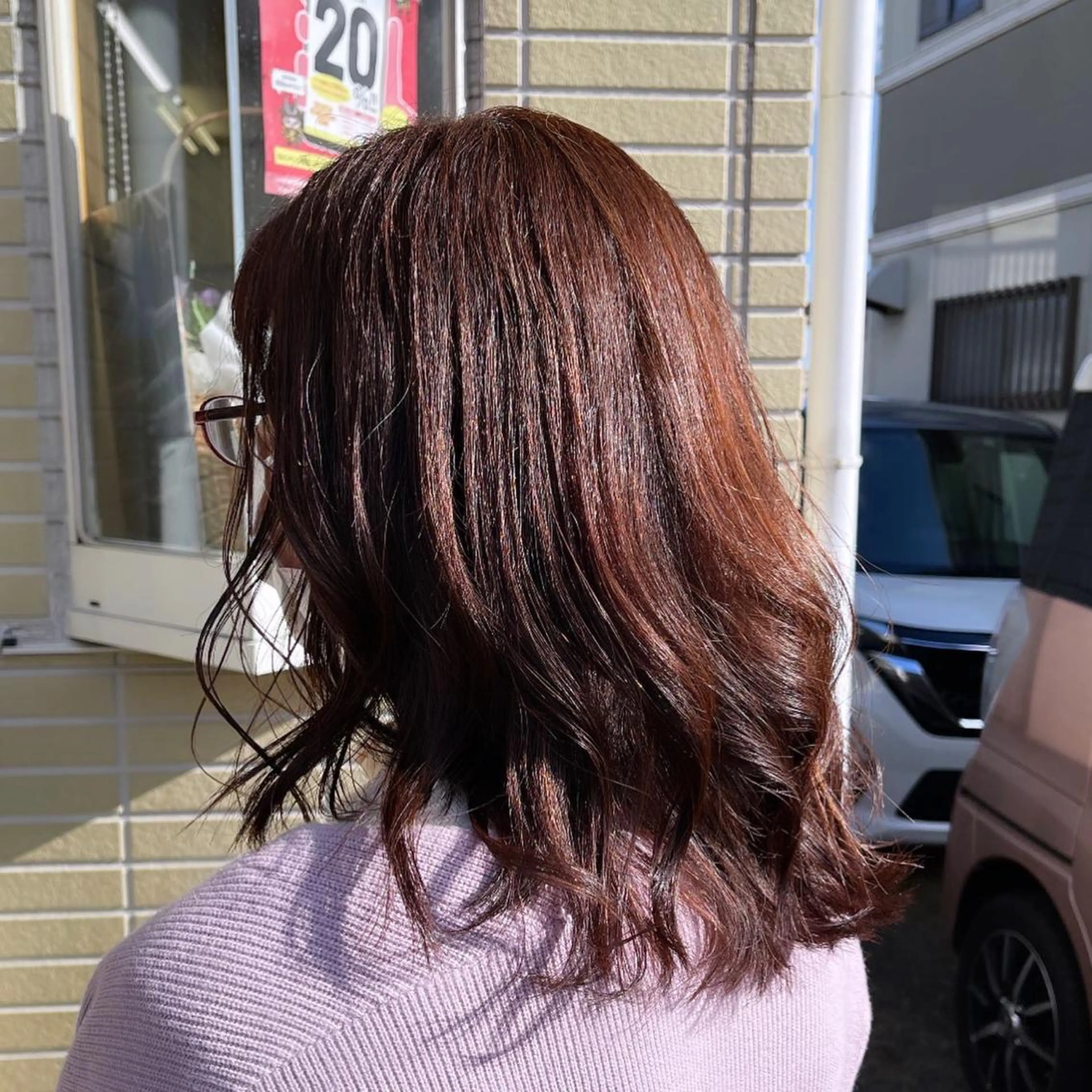 セミロング カラー 編み込みエクステ セミロングパーマ バレイヤージュ ベージュカラー ブリーチ 髪質改善のプロ✨りな さんのヘアスタイル