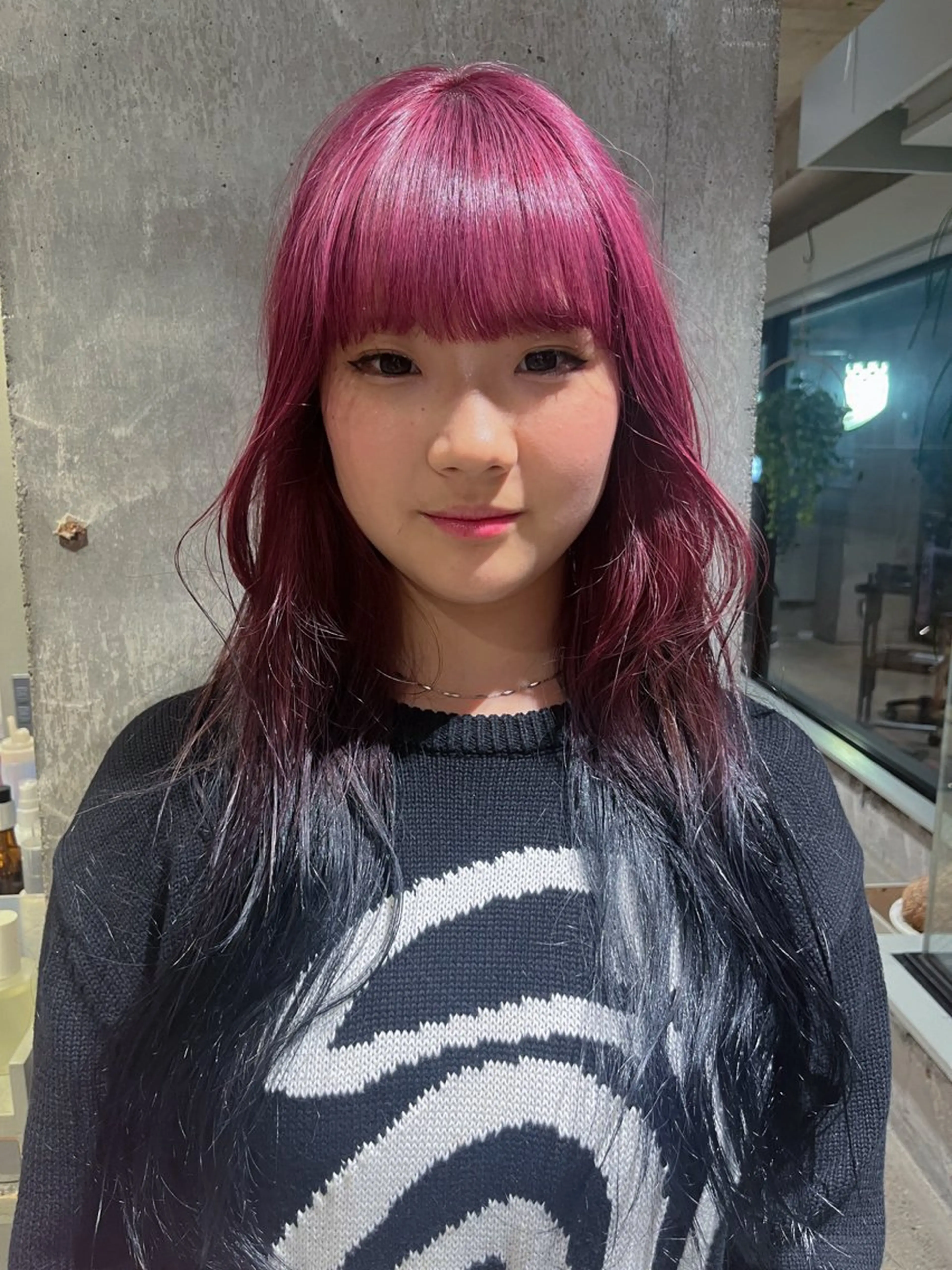 ロング ヘアカラー 愛瑠奈 erunaのヘアスタイル