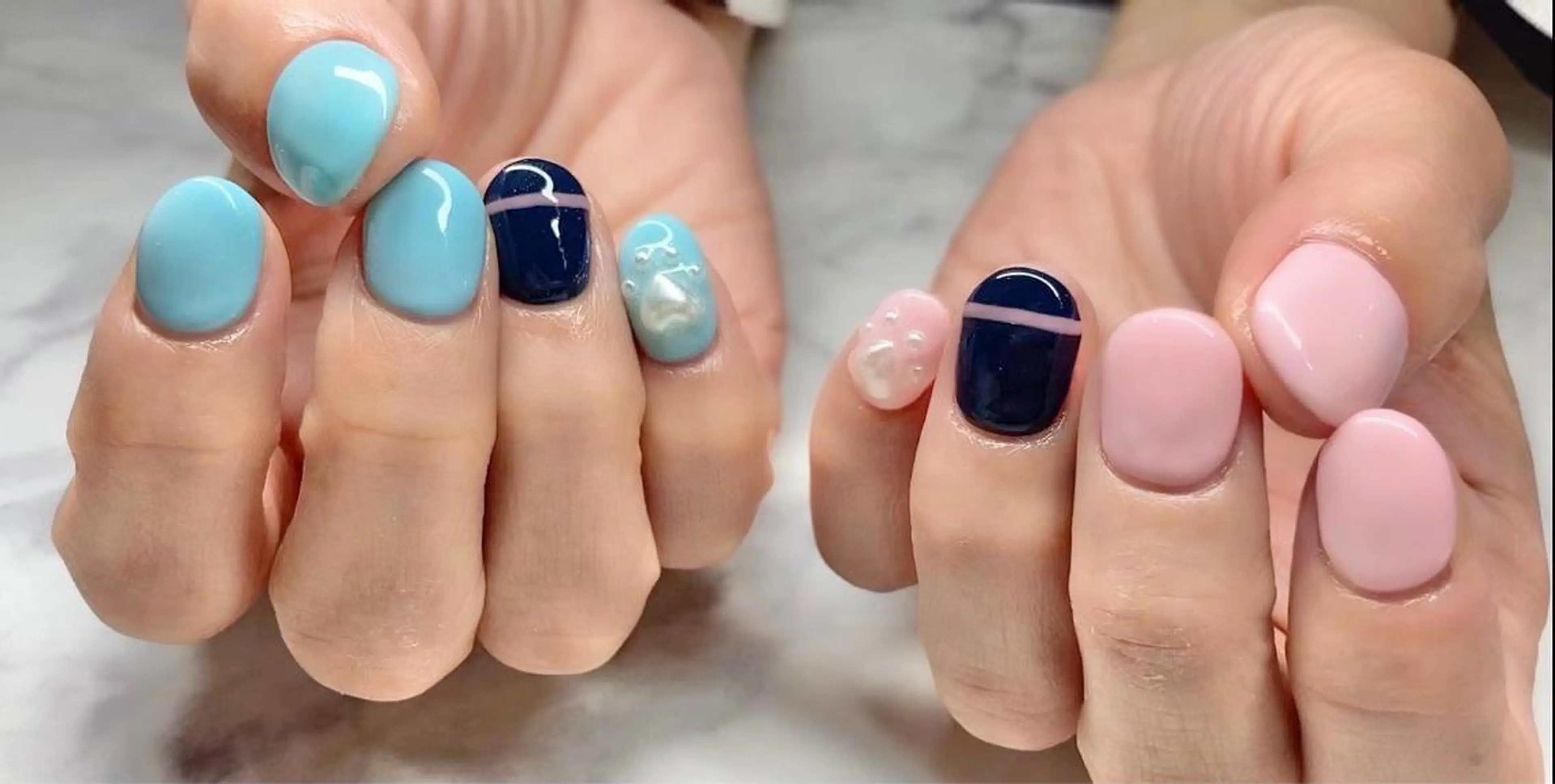 ネイル 長さ出し ジェルネイル 韓国ネイル マグネットネイル 持ち込み ハンドネイル Nail&eye Belire 新宿のネイルデザイン