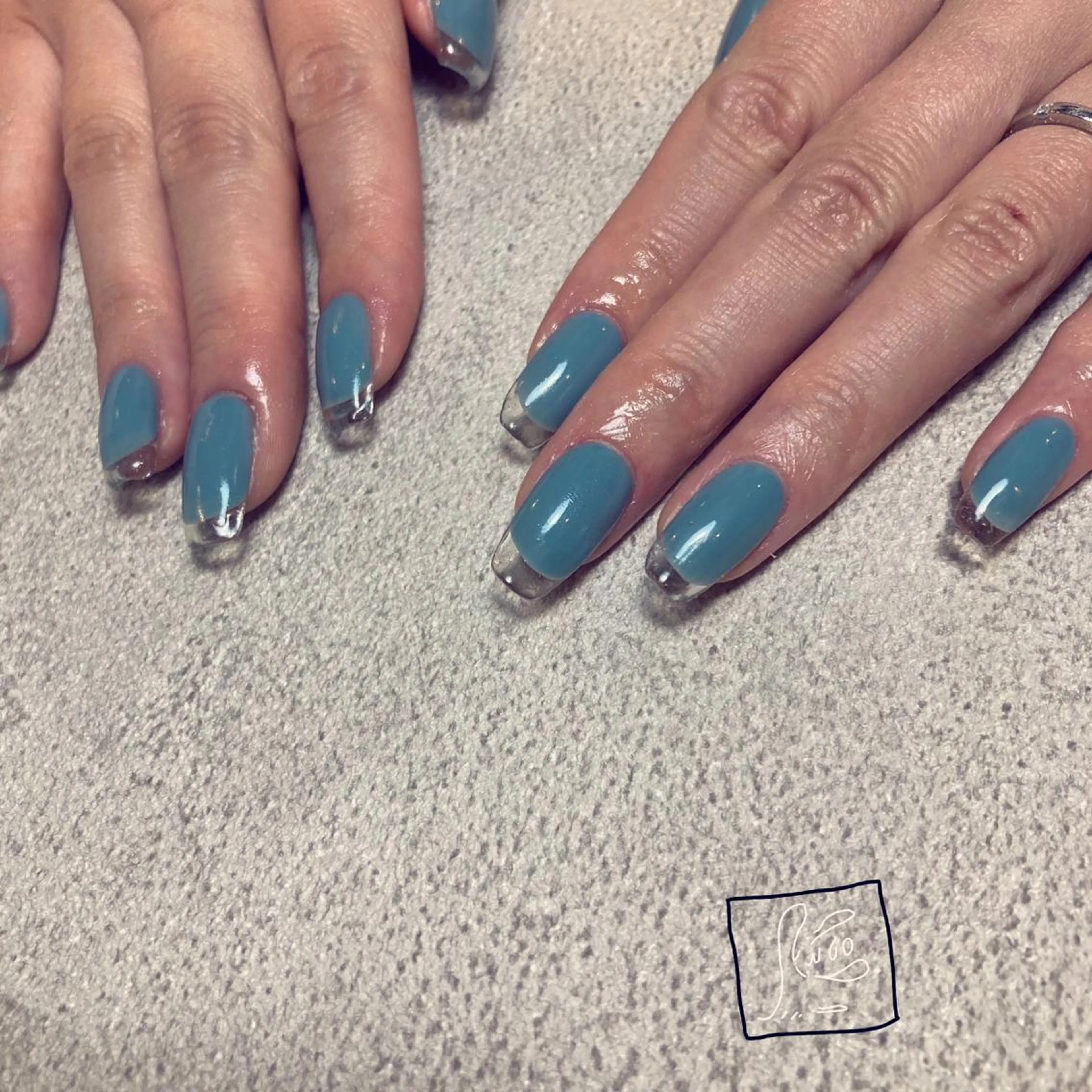 ネイル アートネイル クリアネイル フレンチネイル ワンカラーネイル chik所属・hamaguchi licoのネイルデザイン