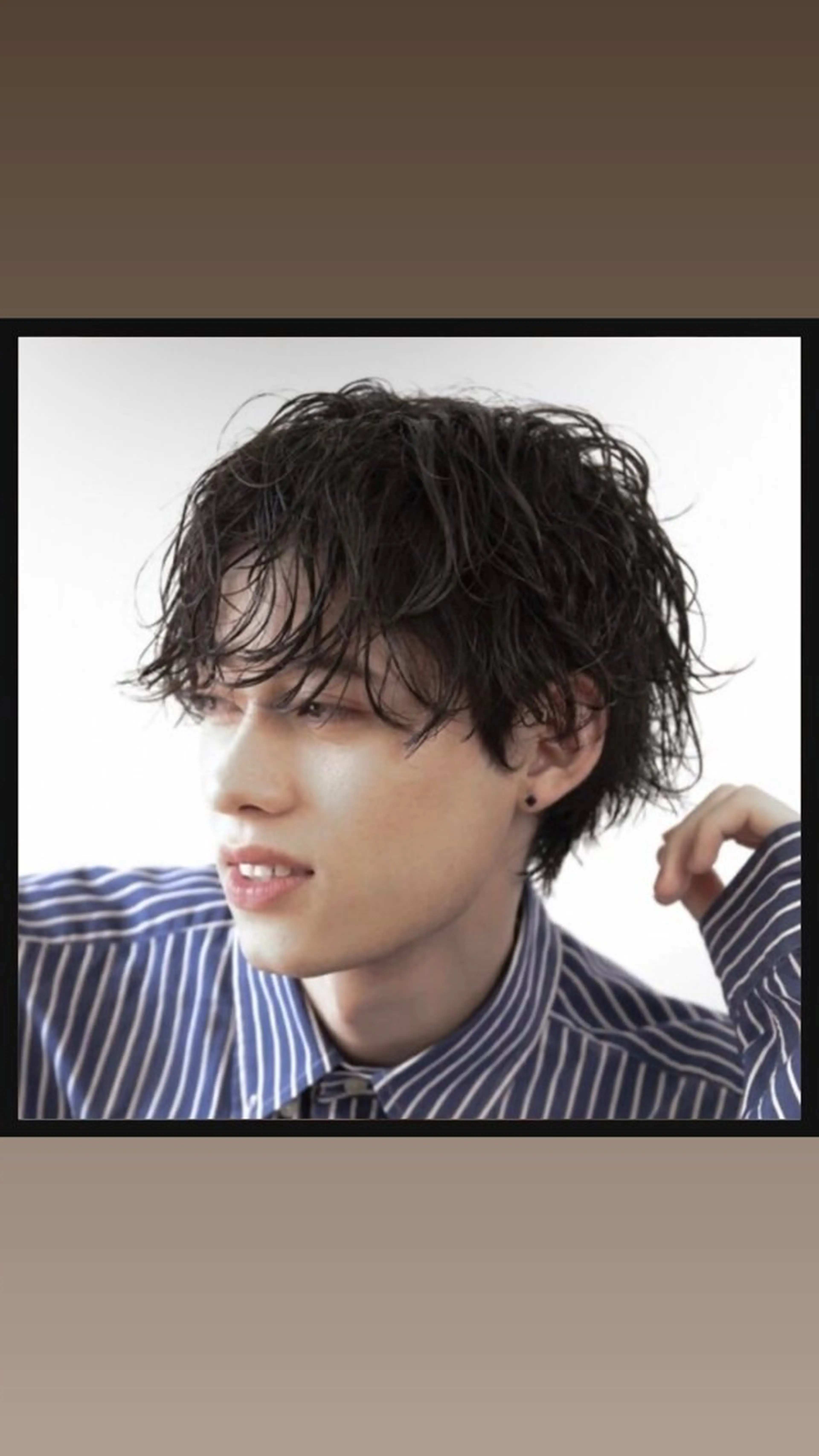 メンズ カット パーマ 黒染め剥がし/ 黒髪卒業ヘア👑涼介のヘアスタイル