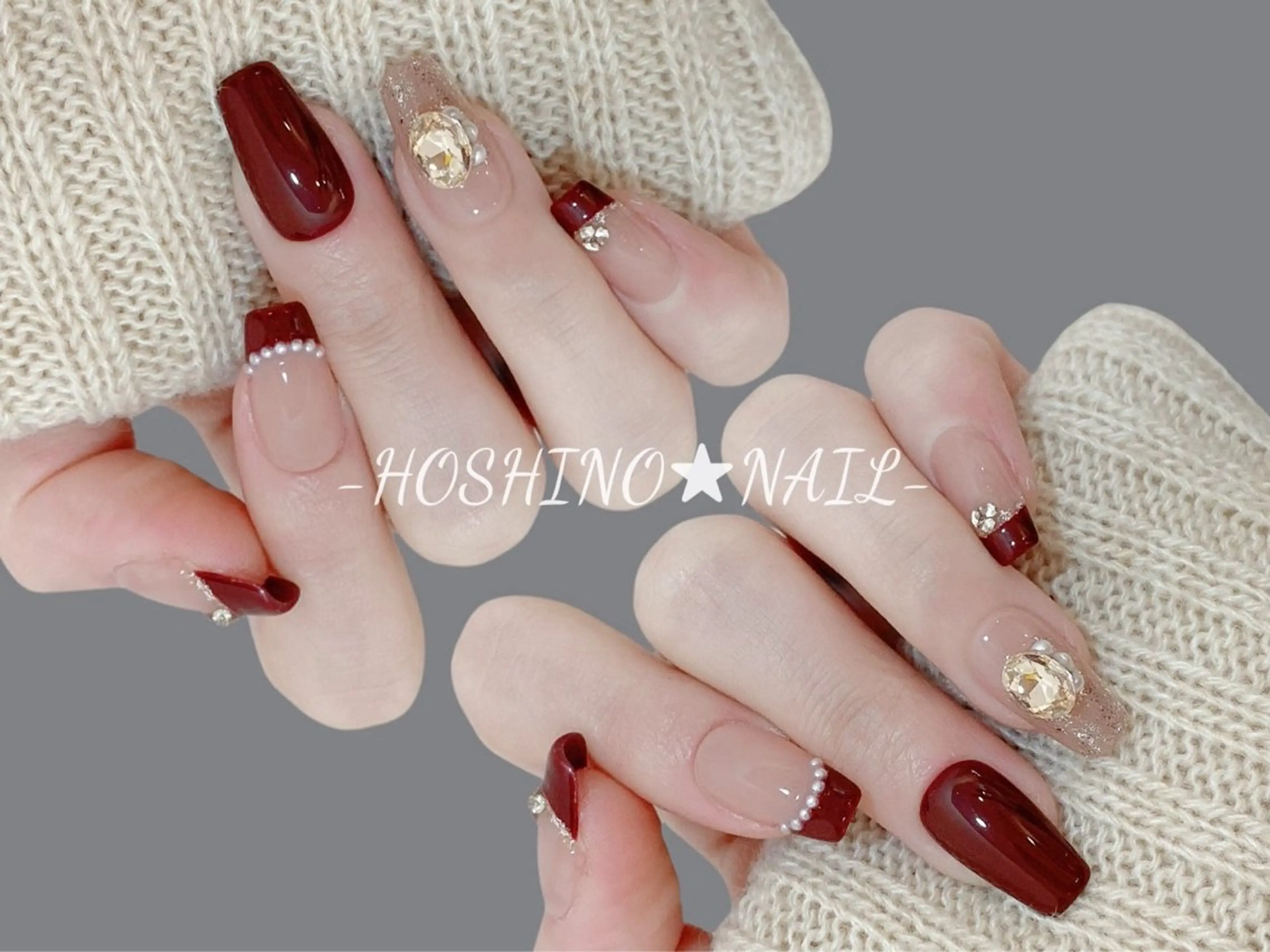 ネイル オーロラネイル チークネイル ドット フットネイル フレンチネイル ハンドネイル ★HOSHINO NAIL★新宿店のネイルデザイン