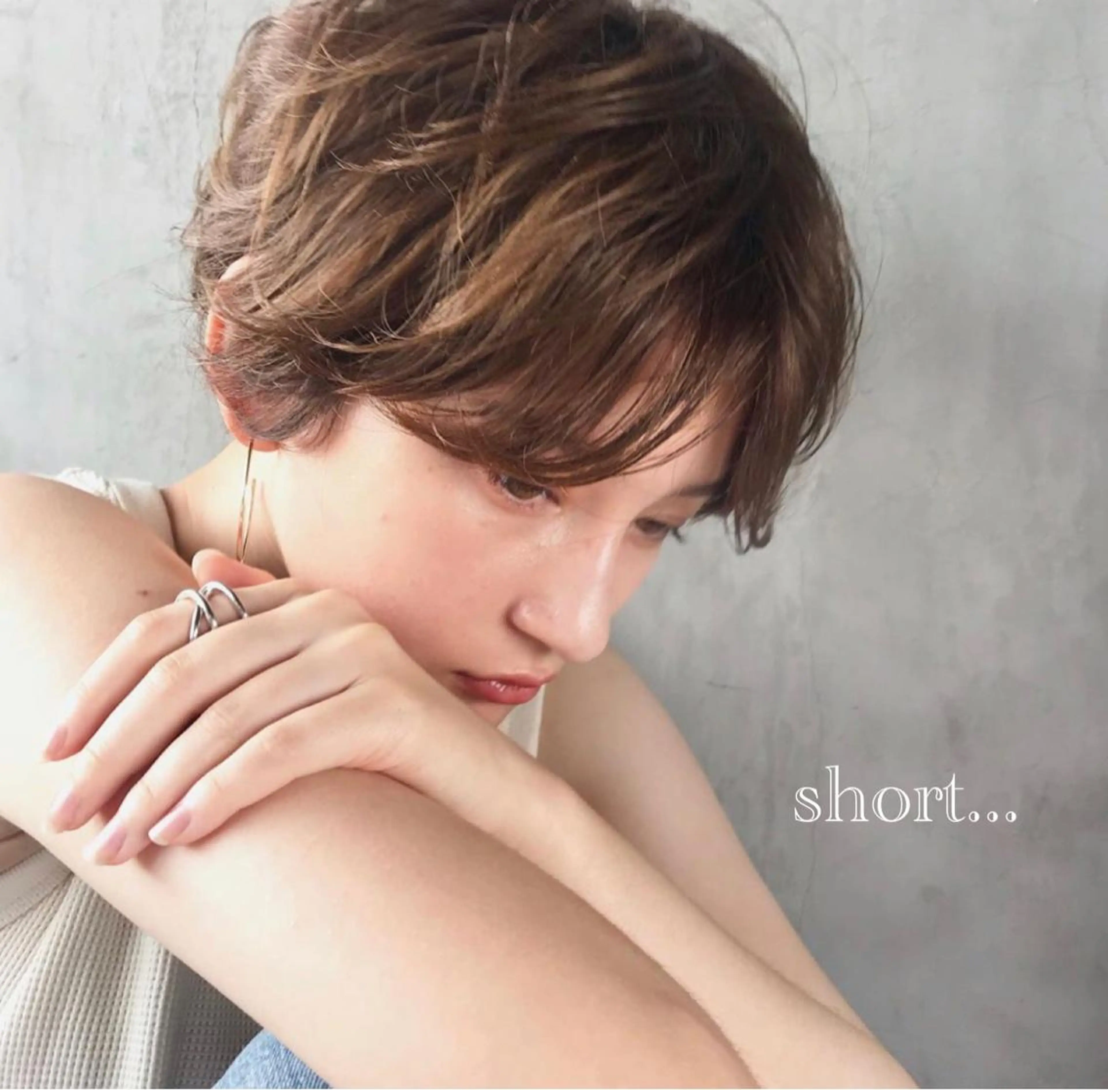 ショート カラー ヘアアレンジ stylist/蛯谷 珠里のヘアスタイル