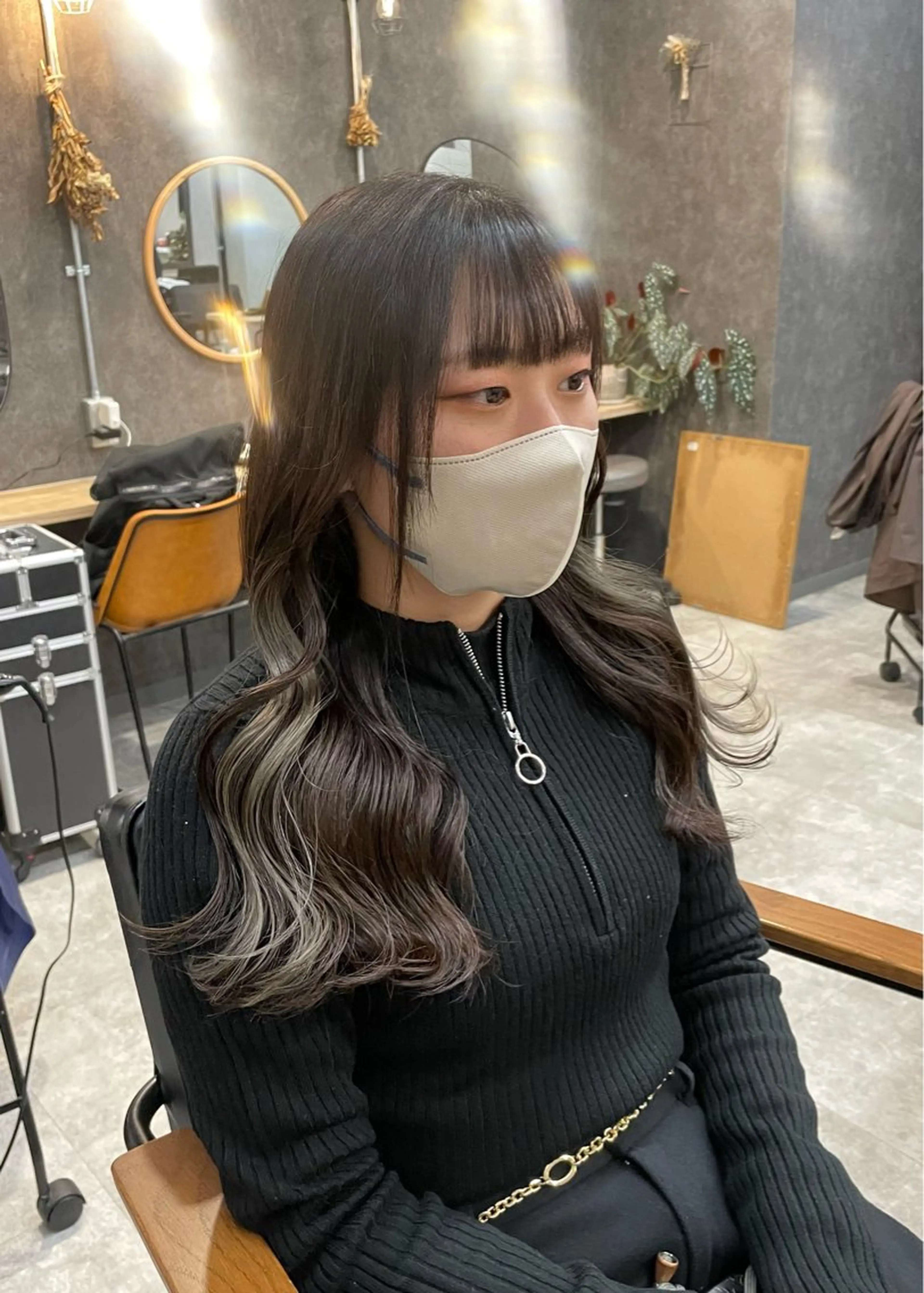 𓂃𓈒cut＋ケアブリーチインナーカラーの写真