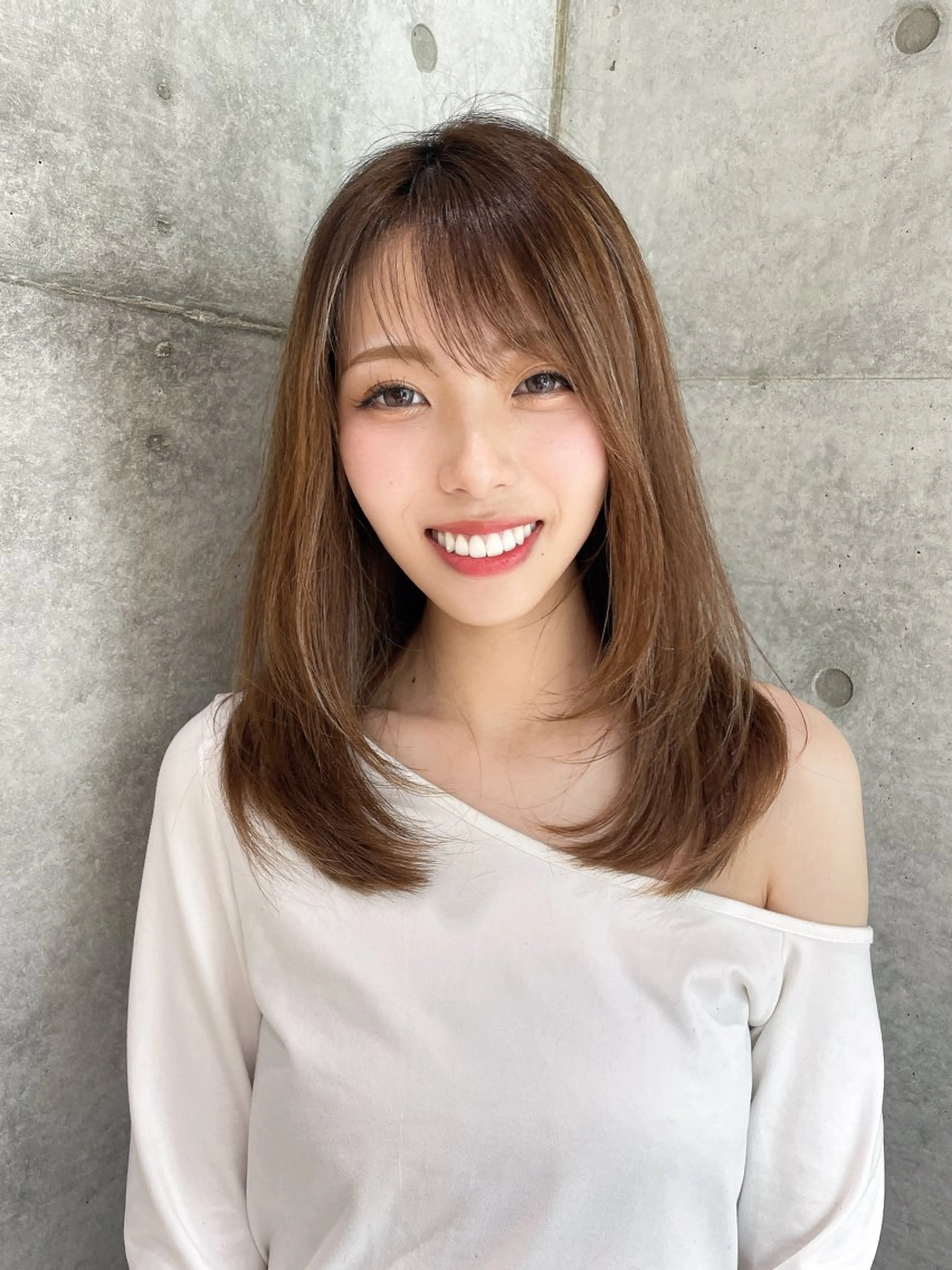 ロング カラー カット ヘアカラー トリートメント 韓国ヘア/髪質改善 /Harunaのヘアスタイル