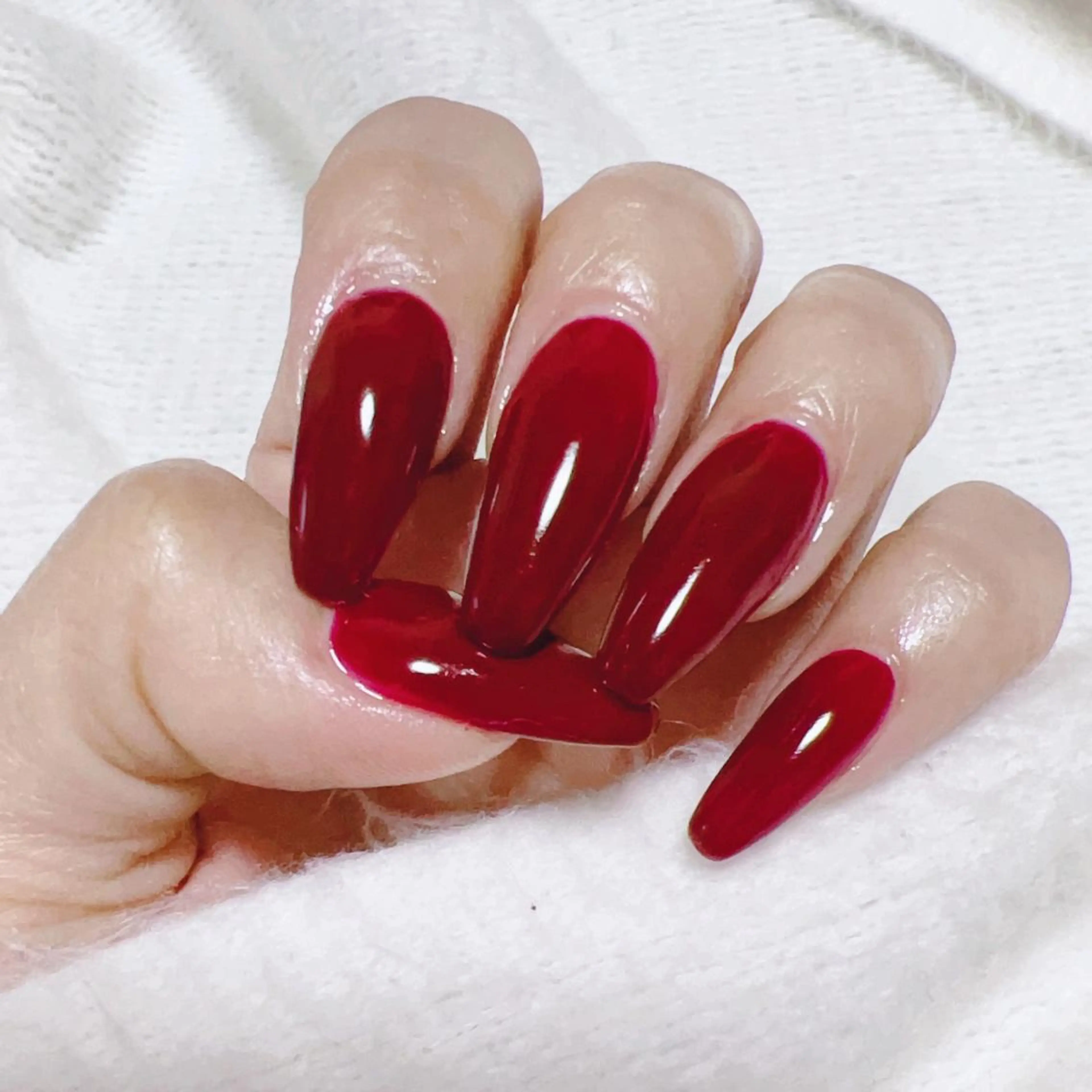 ネイル アートネイル ワンカラーネイル ハンドネイル セプトネイル西大寺店 香取のネイルデザイン