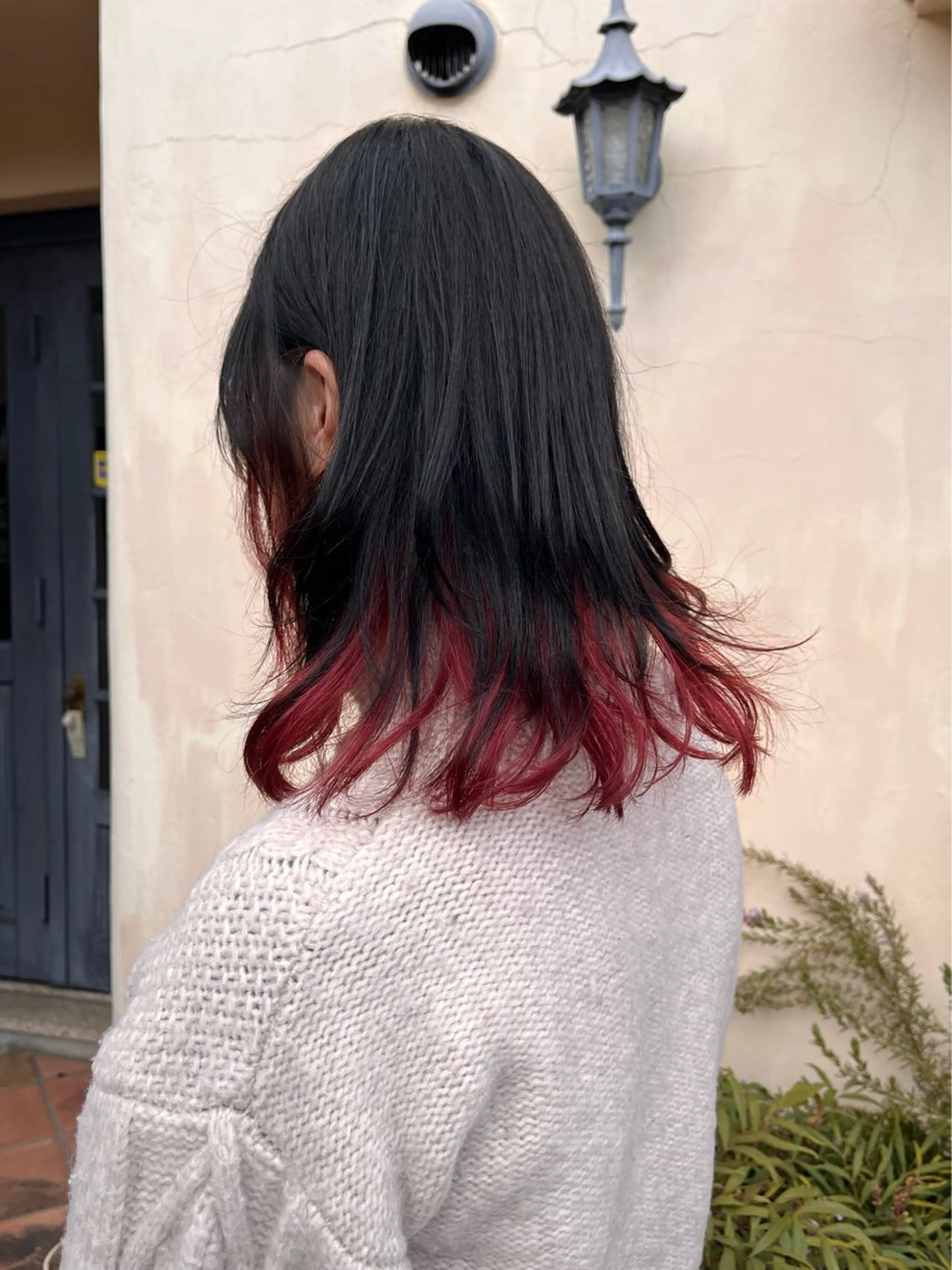 セミロング カラー 上坪 あずさのヘアスタイル