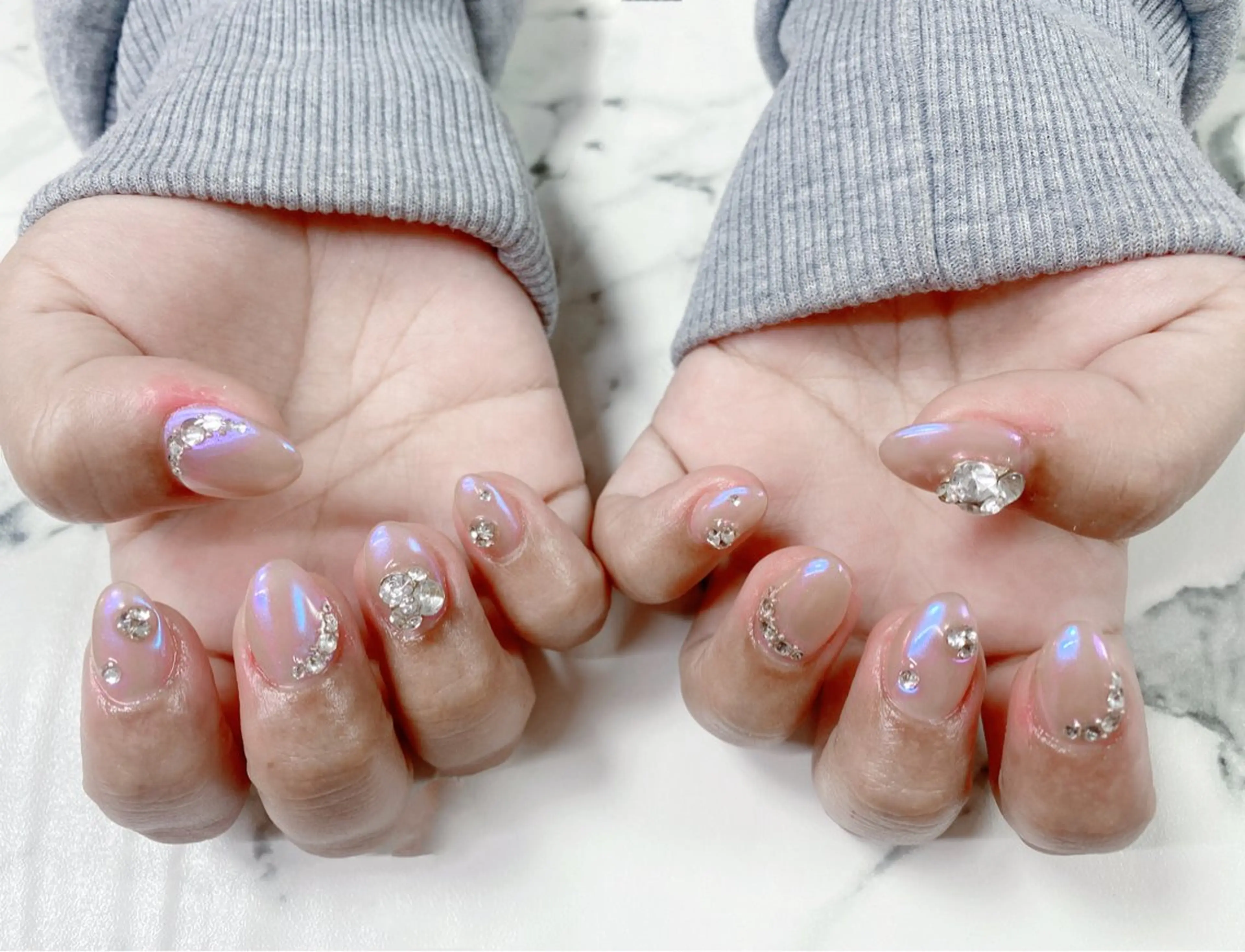 ネイル 長さ出し Q Free nailsのネイルデザイン