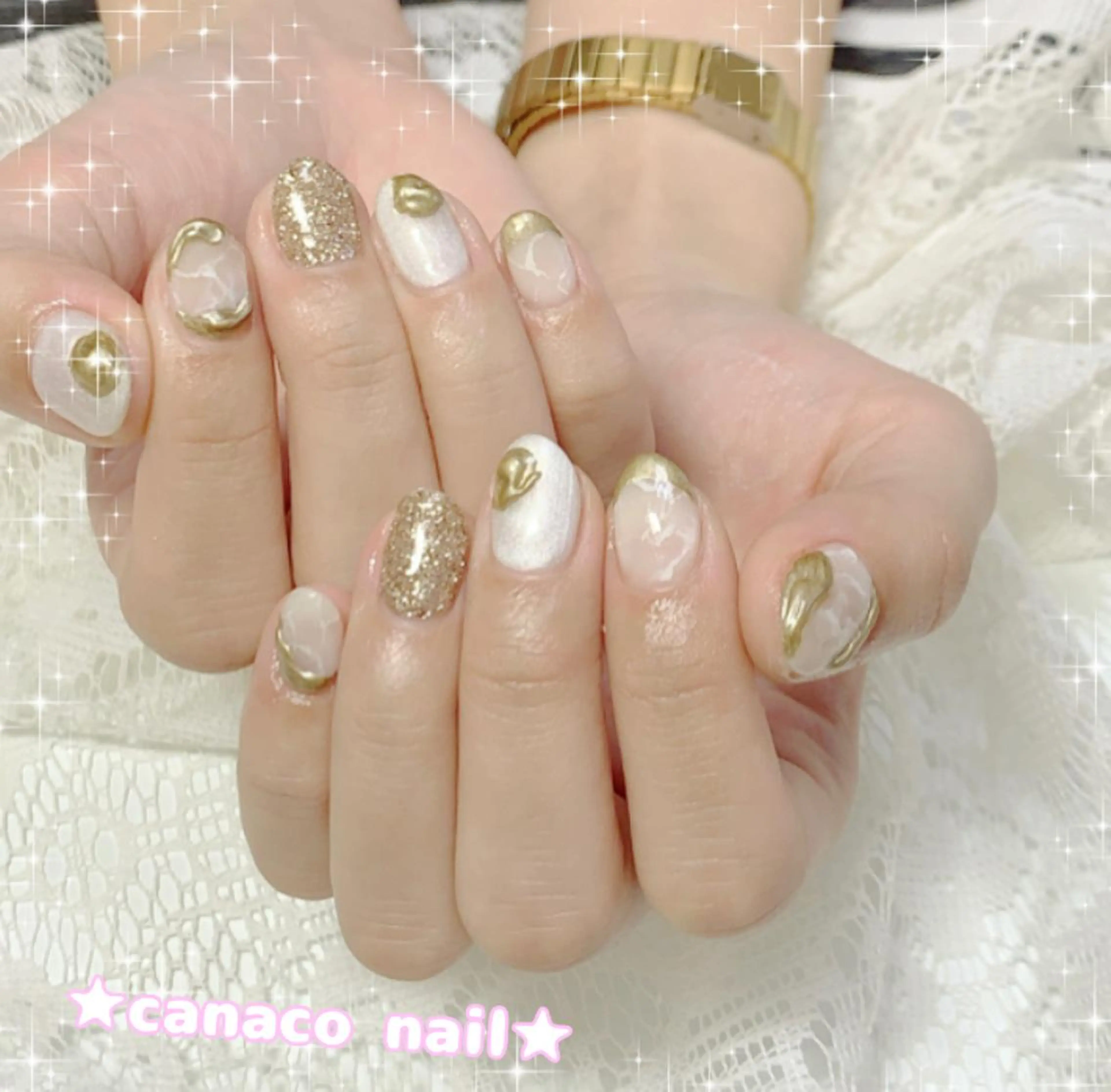 ネイル アートネイル ジェルネイル 大理石ネイル(マーブル) ニュアンスネイル パラジェル ハンドネイル ハンドケア Felice所属・ベテランネイル cnc  nailのネイルデザイン