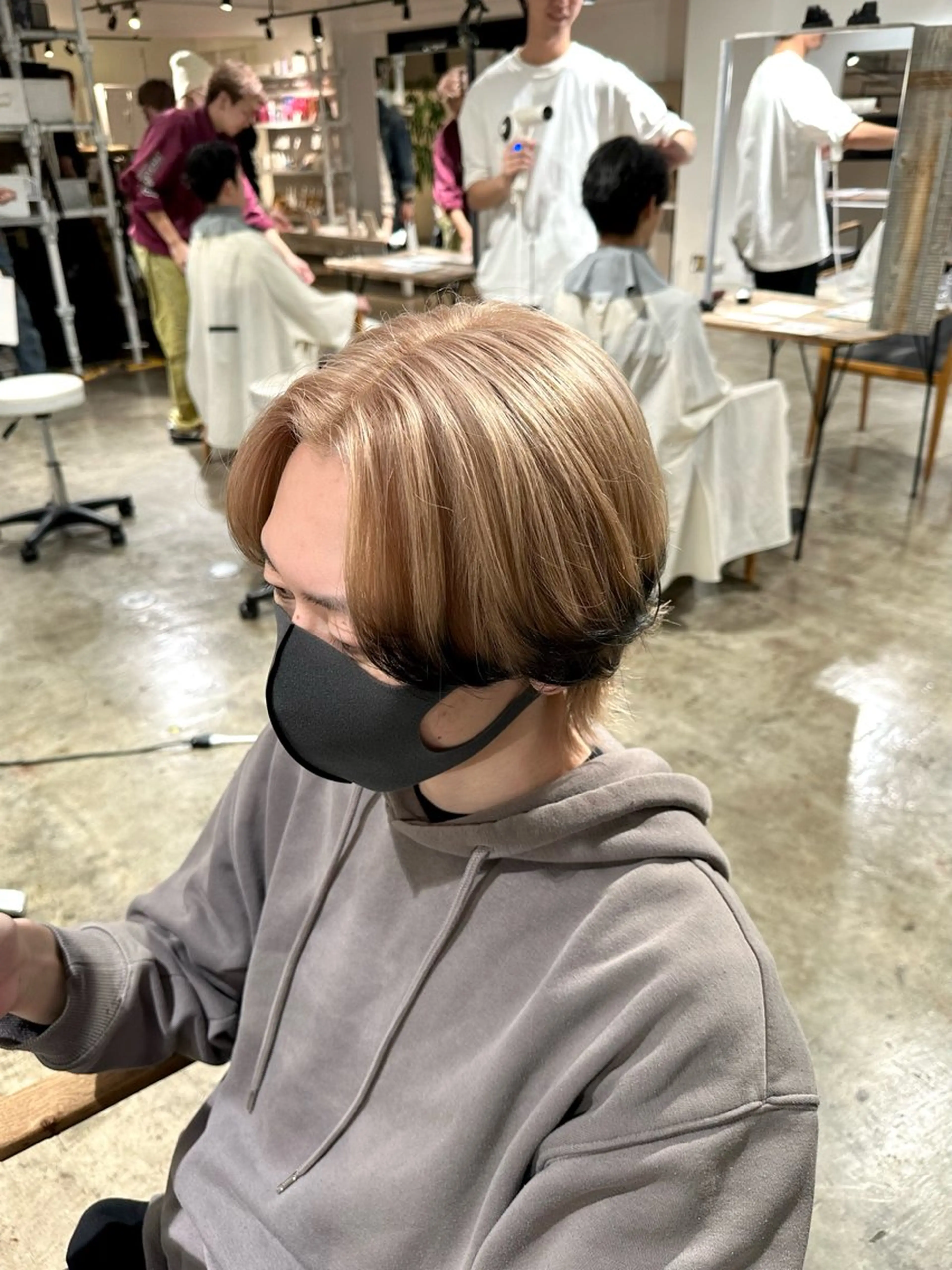 カラー メンズ メンズパーマ ベージュカラー デザインカラー ミルクティーベージュ カット ヘアカラー トリートメント 骨格補正施術/メンズ 専門美容師/YUYAのヘアスタイル