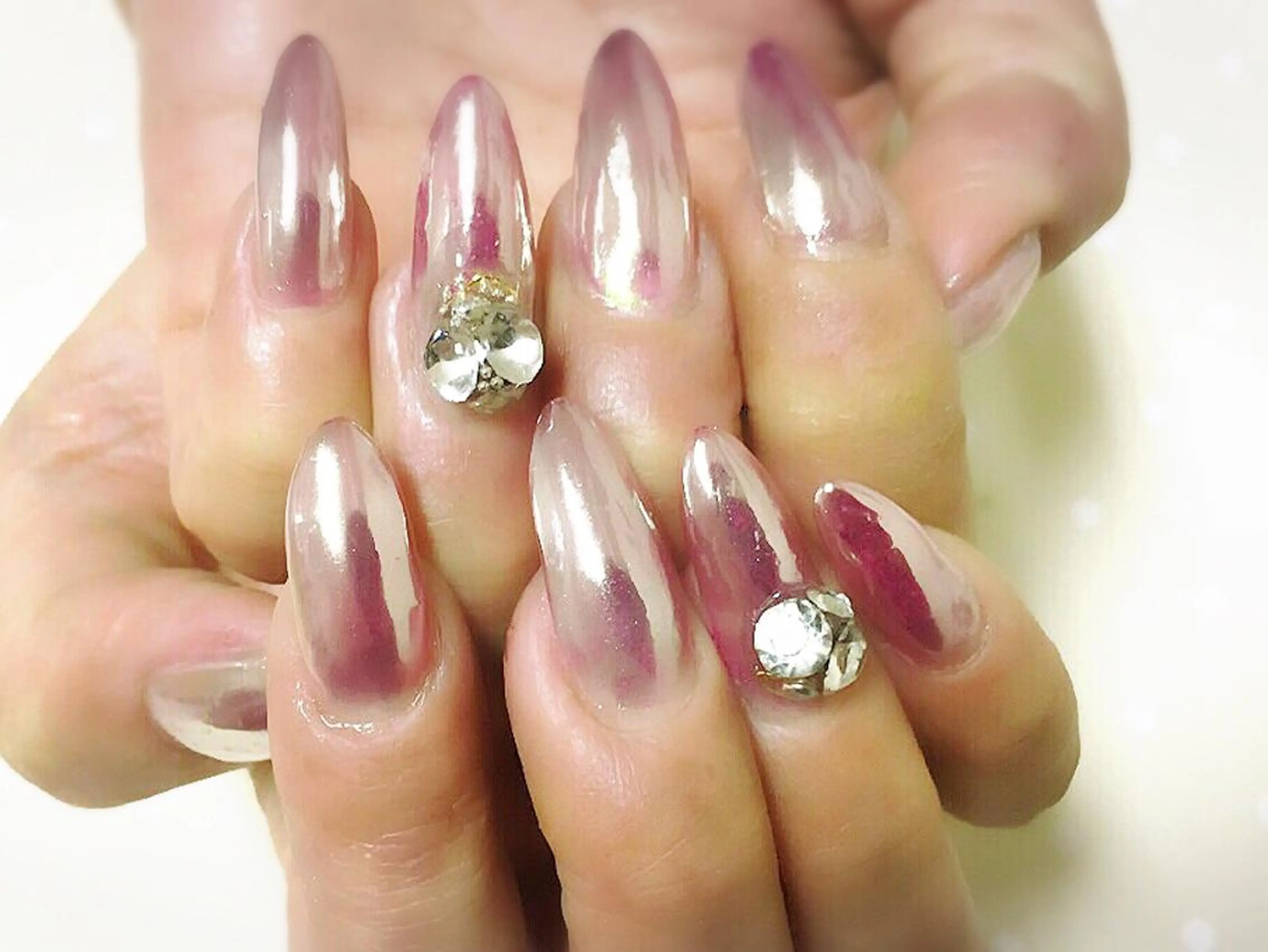 カラー ネイル スカルプネイル NAILSGOGO shibuyaのネイルデザイン