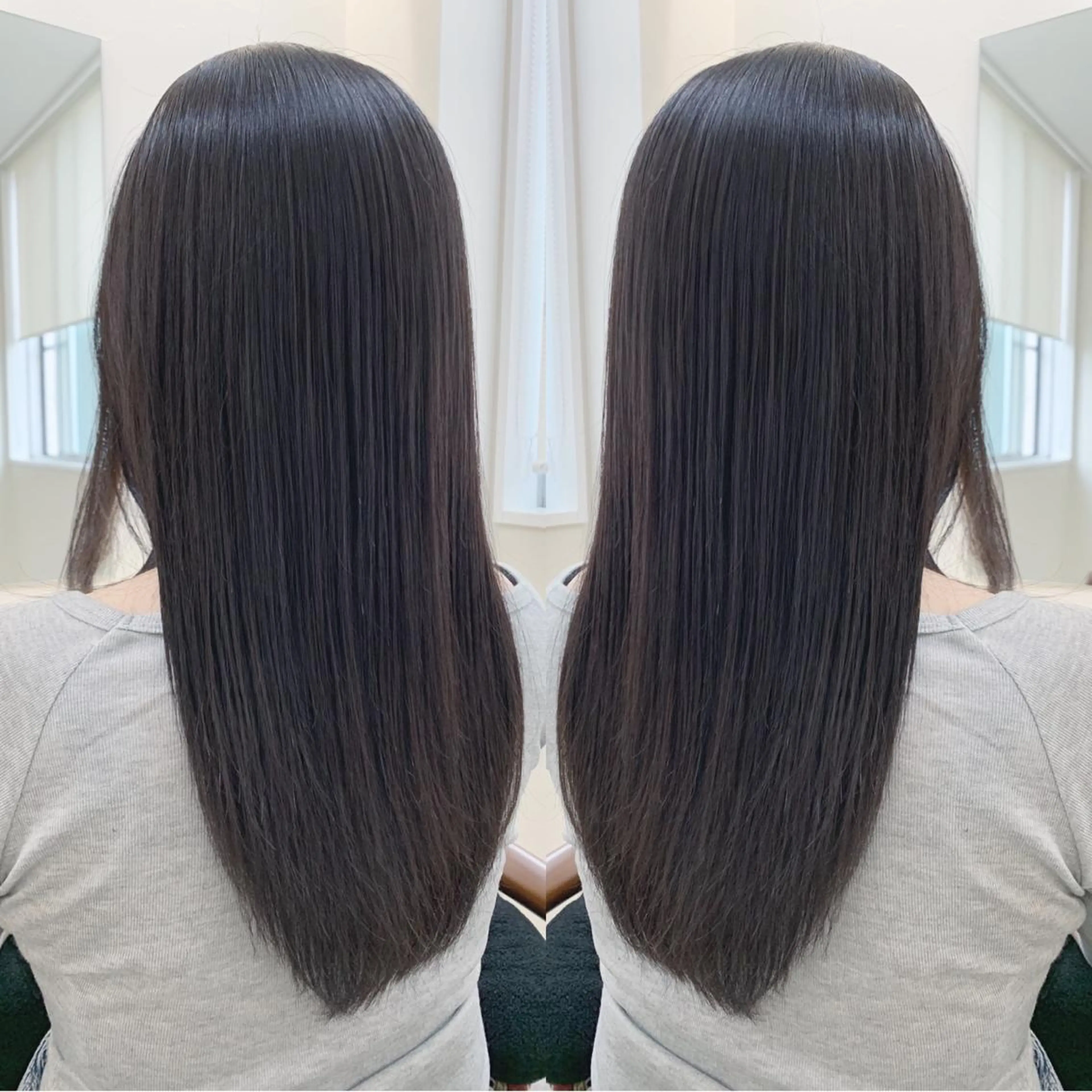 ロング カット 縮毛矯正 H所属・H (エイチ) 烏丸御池店のヘアスタイル