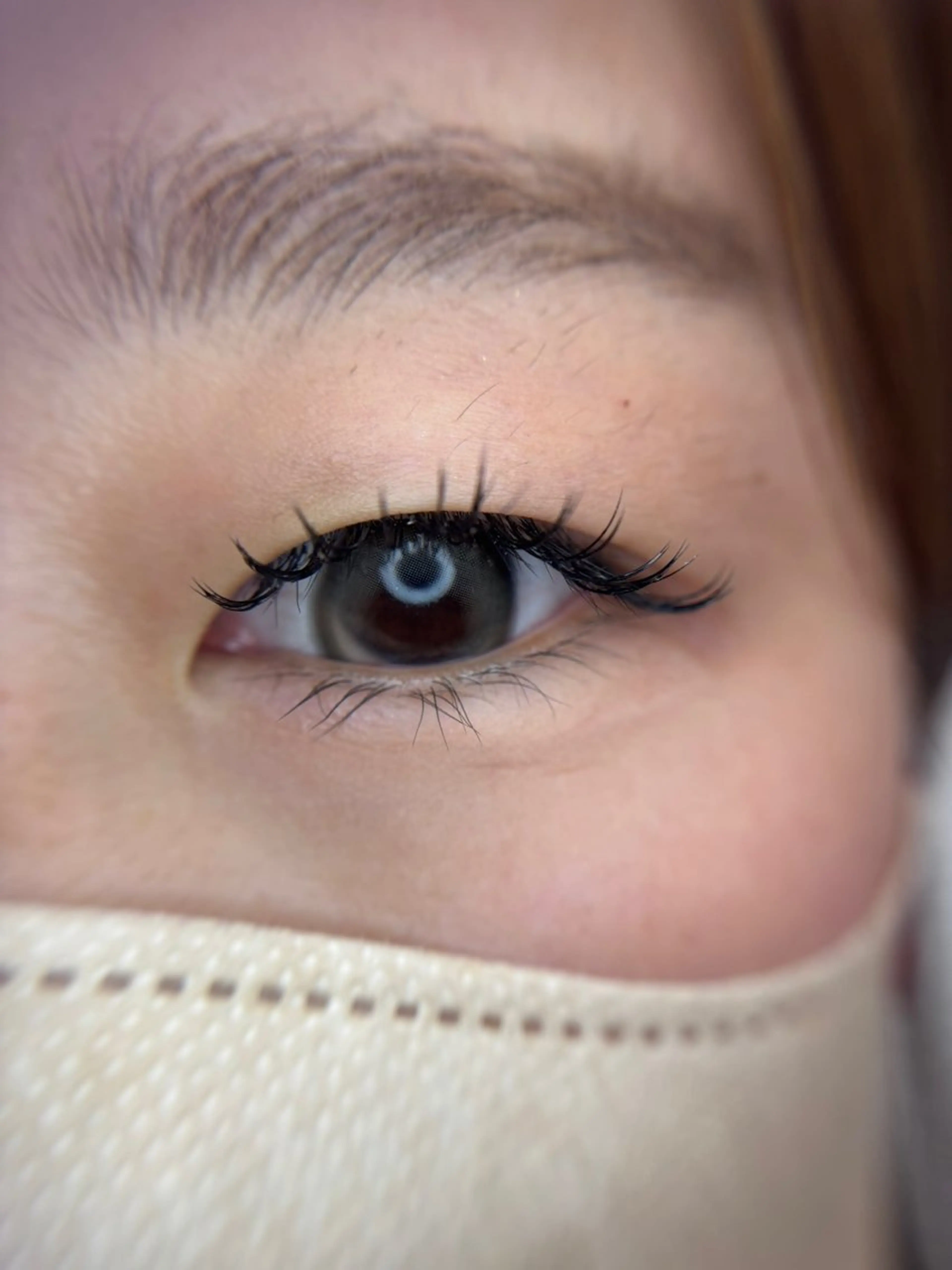 まつげエクステ100本の写真