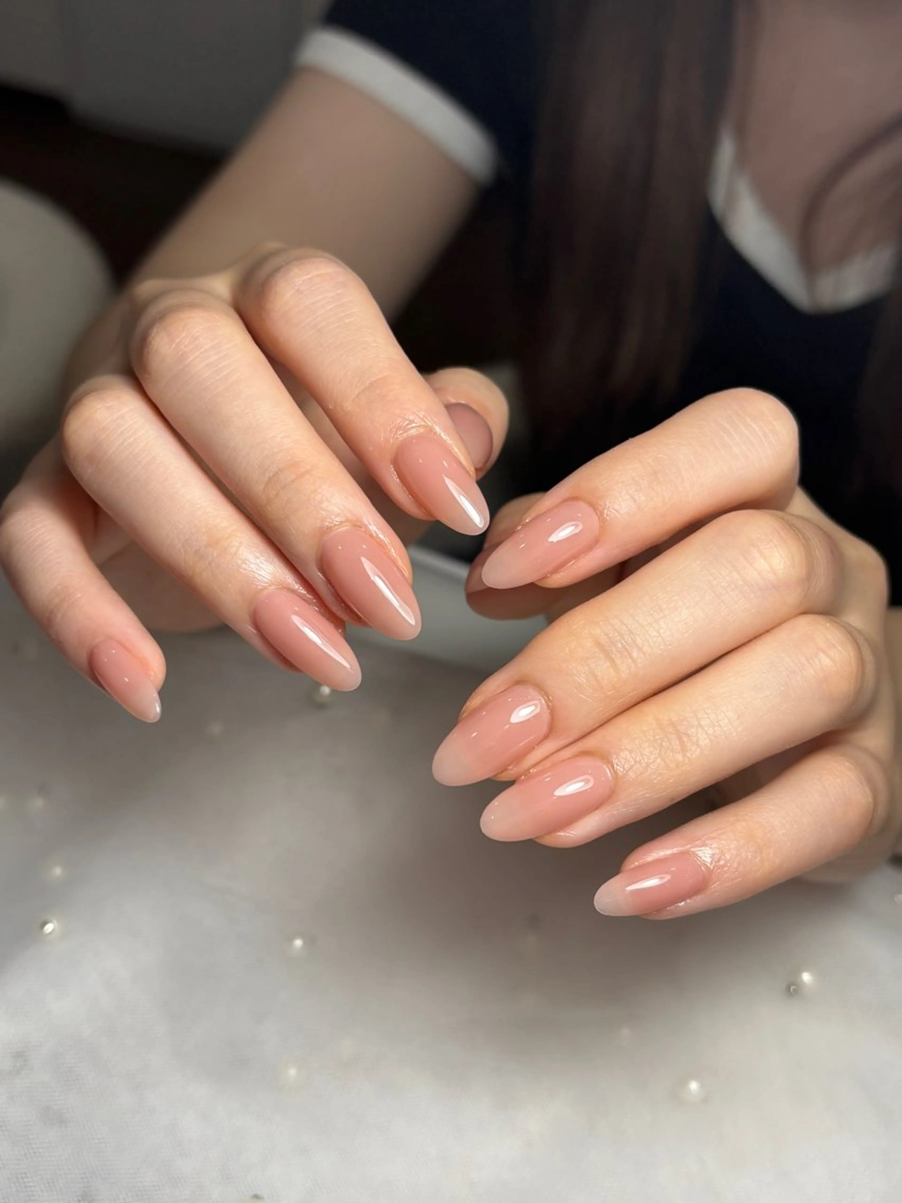 ネイル キラキラネイル シンプルネイル 春ネイル ワンホンネイル 冬ネイル ハンドネイル sora Nailのネイルデザイン