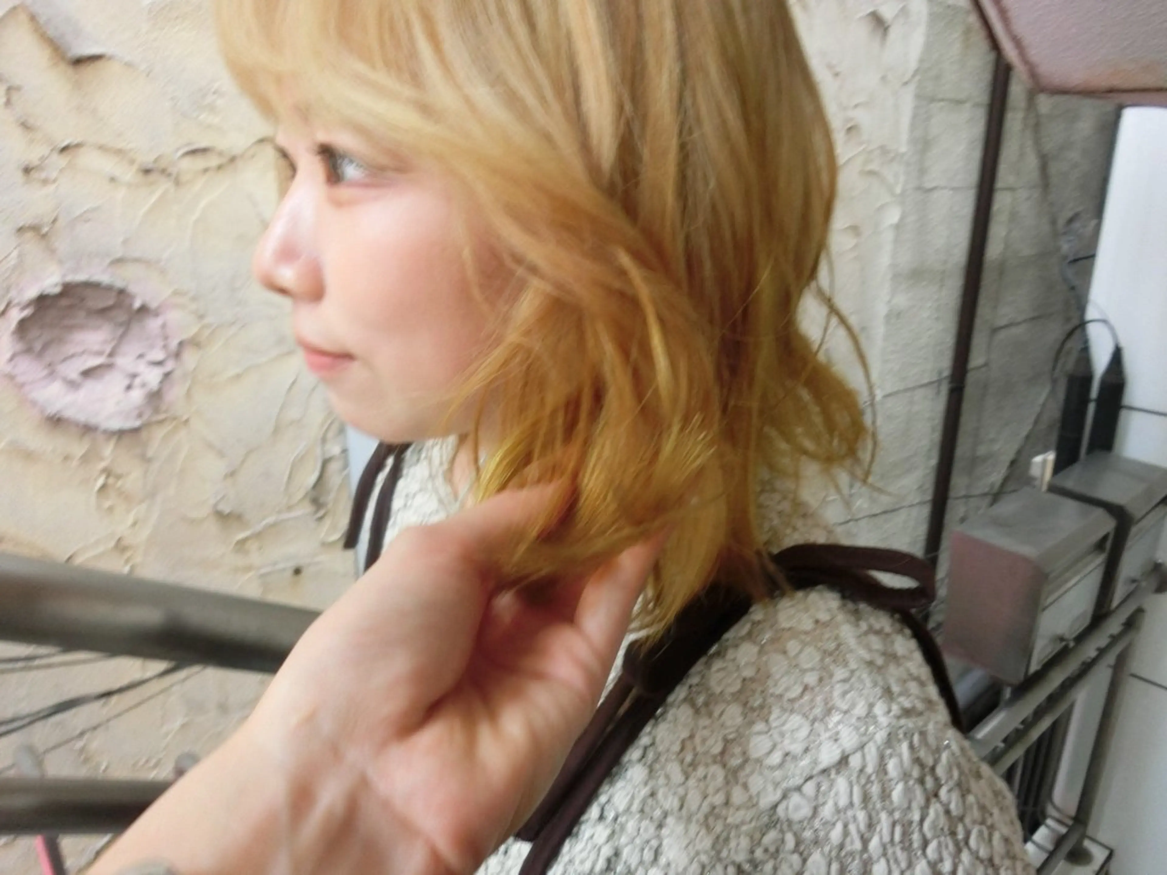 ミディアム カラー ハッシュカット/ MAYAのヘアスタイル