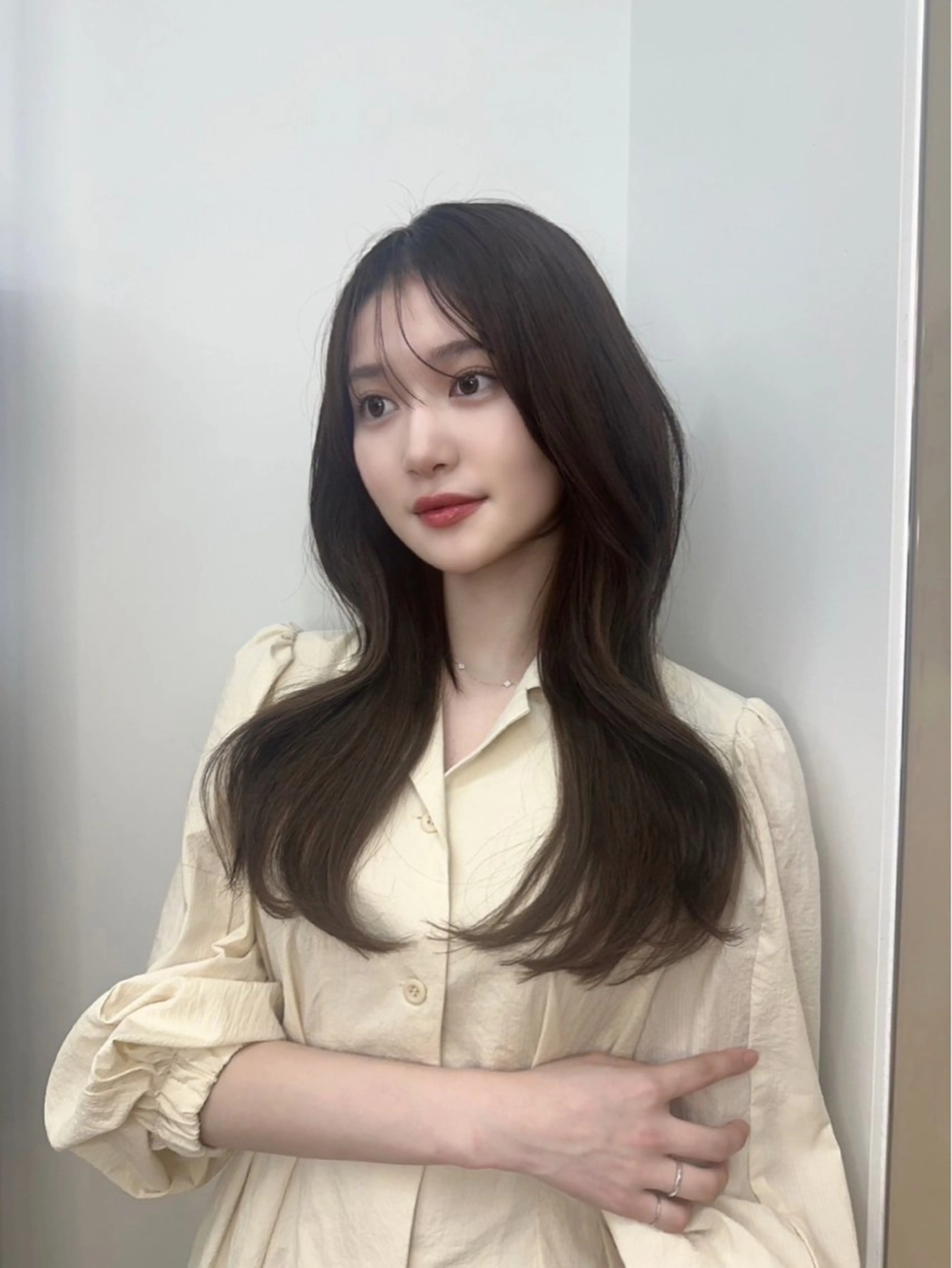 ロング ヘアカラー 韓国レイヤー/艶髪/ manami🥣のヘアスタイル