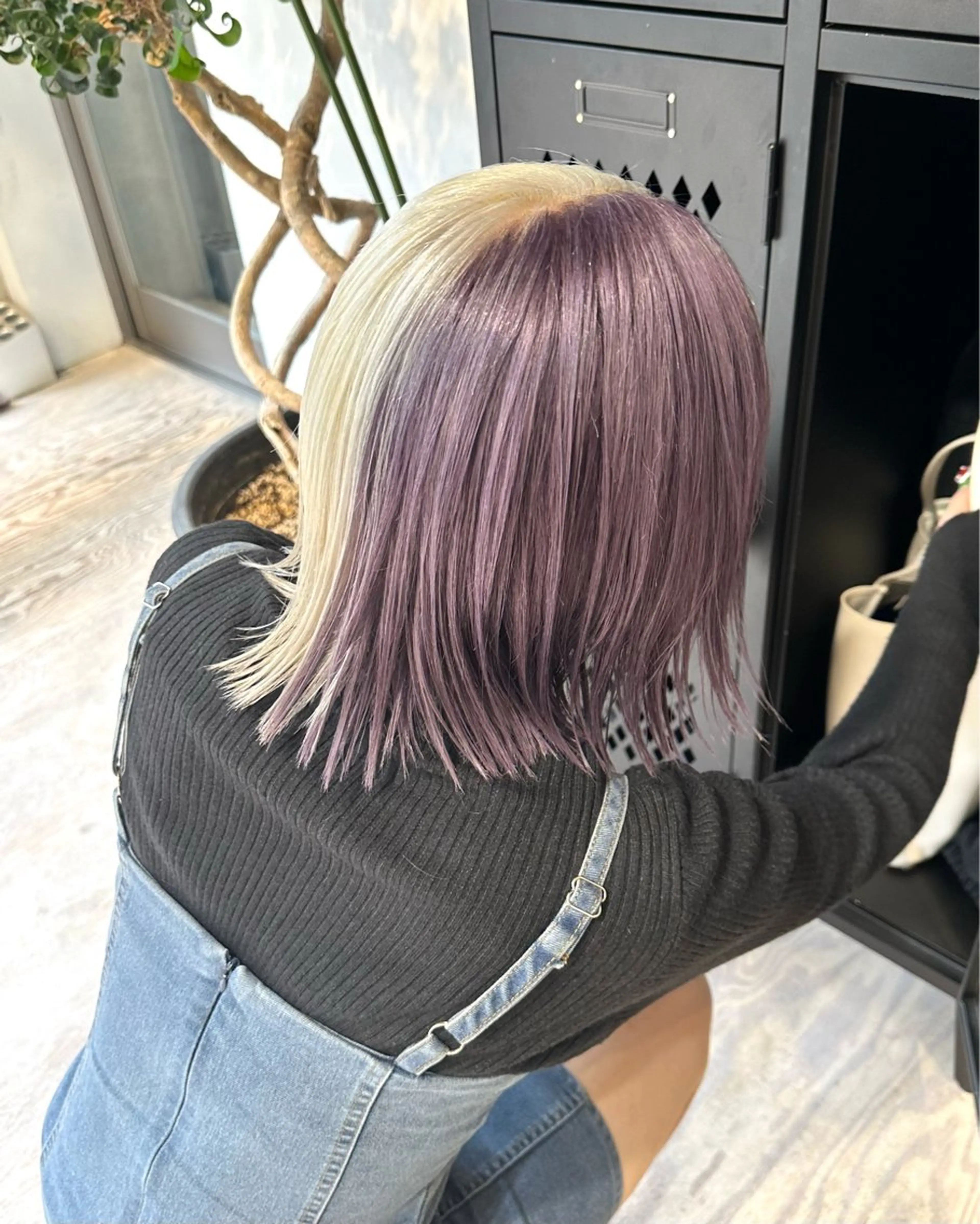 カラー 抜きっぱなしブロンド ササキカズマのヘアスタイル