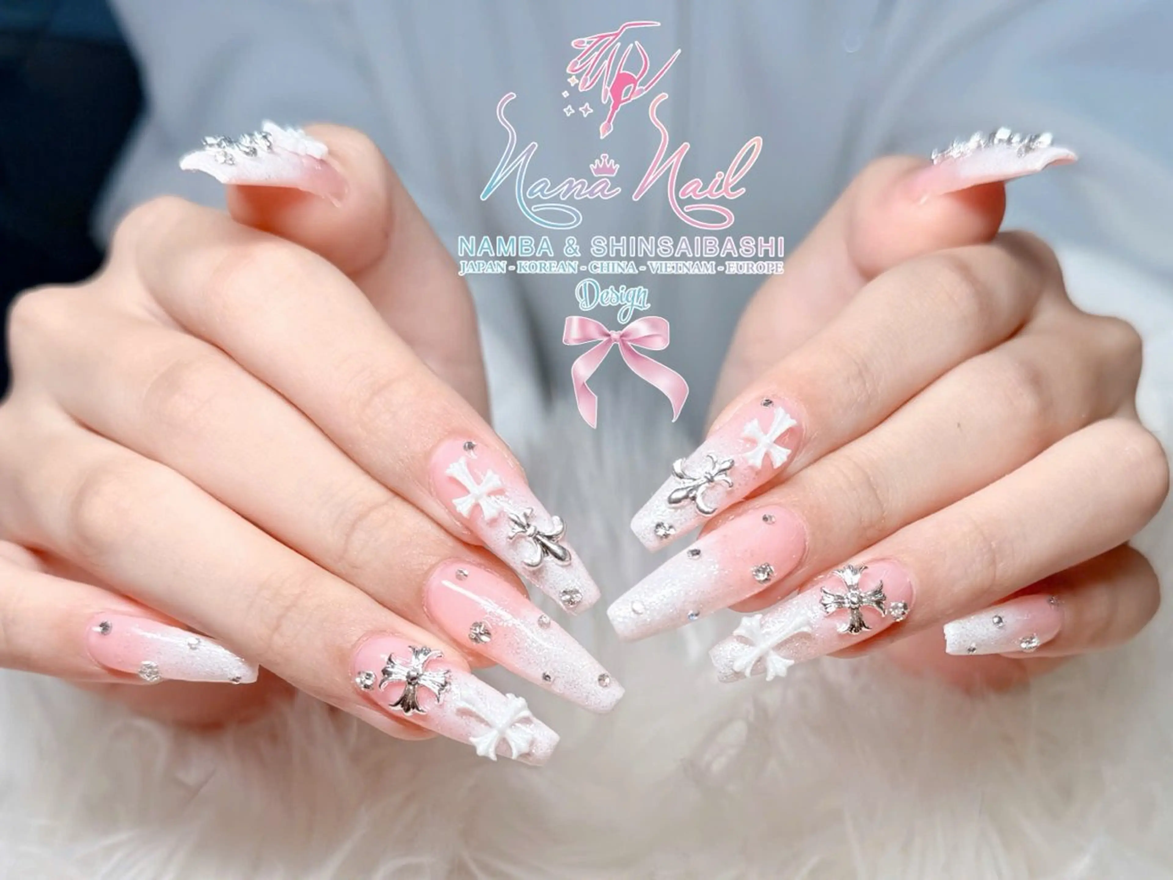 ネイル チークネイル 桜ネイル フラッシュネイル フットネイル ジェルネイル ハンドネイル ７９LINA NAIL 心斎橋店所属・リナネイル アメ村心斎橋店のネイルデザイン