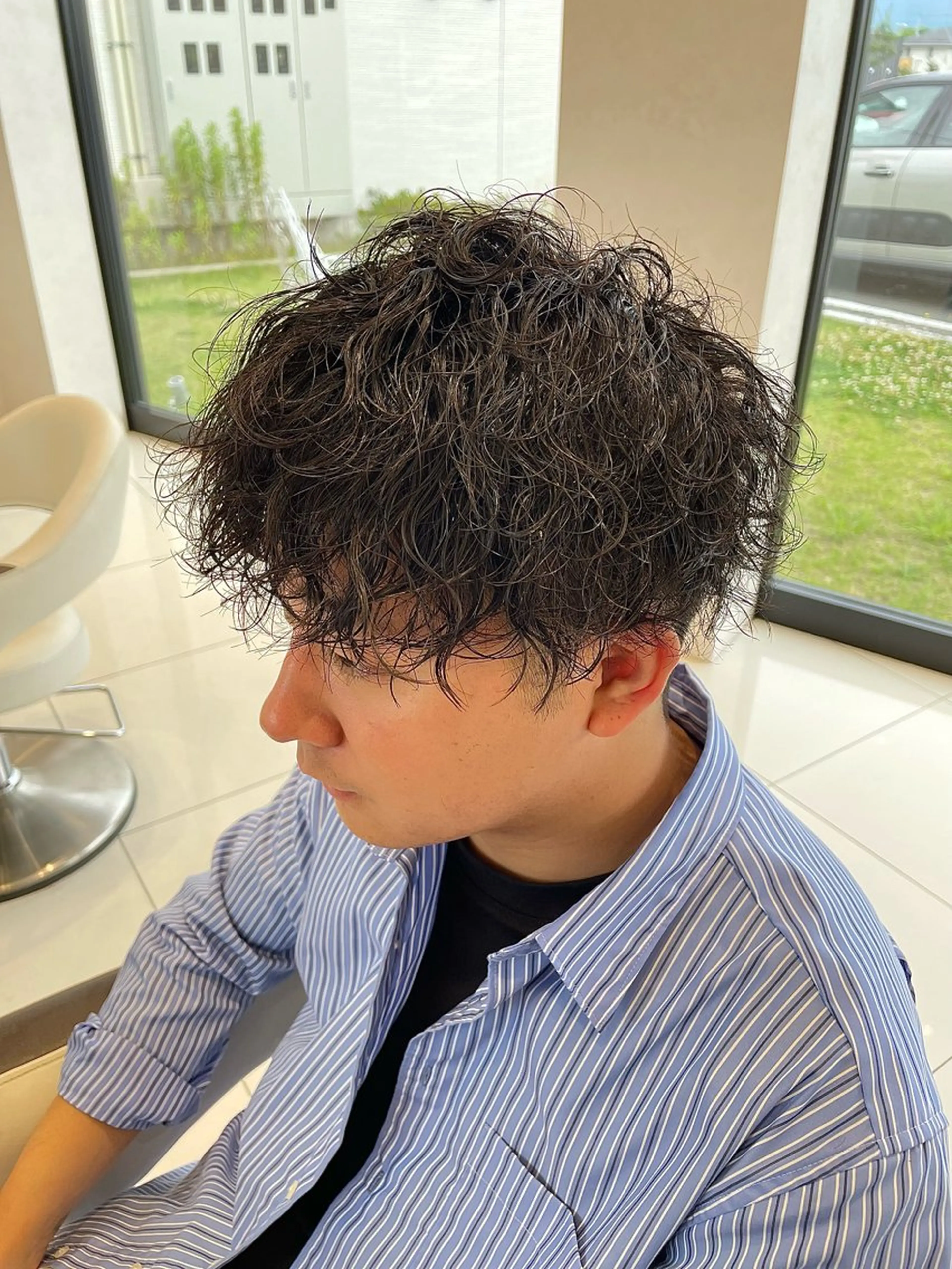 パーマ メンズ 竹田 京人のヘアスタイル