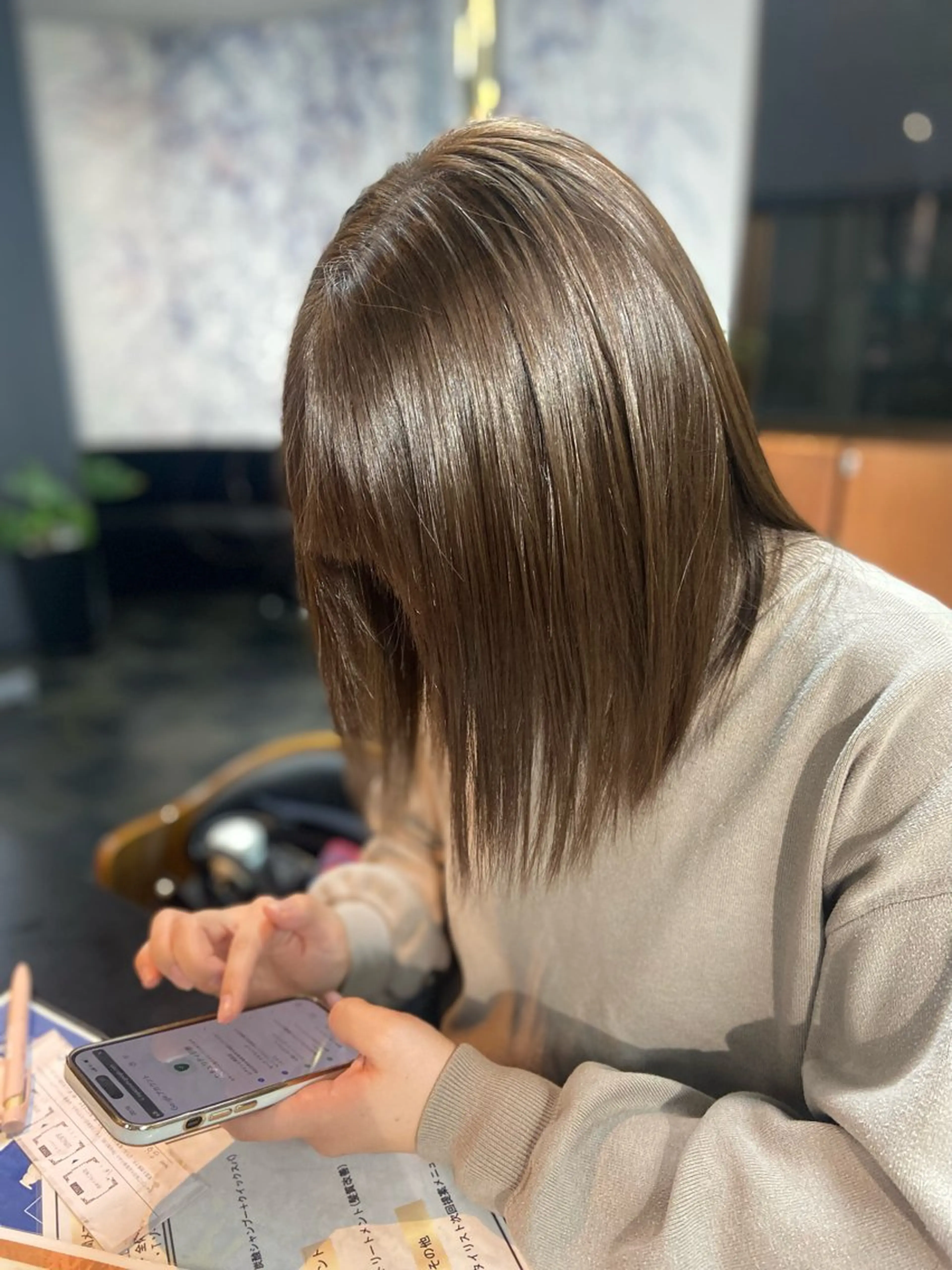 ミディアム 瀧下 唯のヘアスタイル