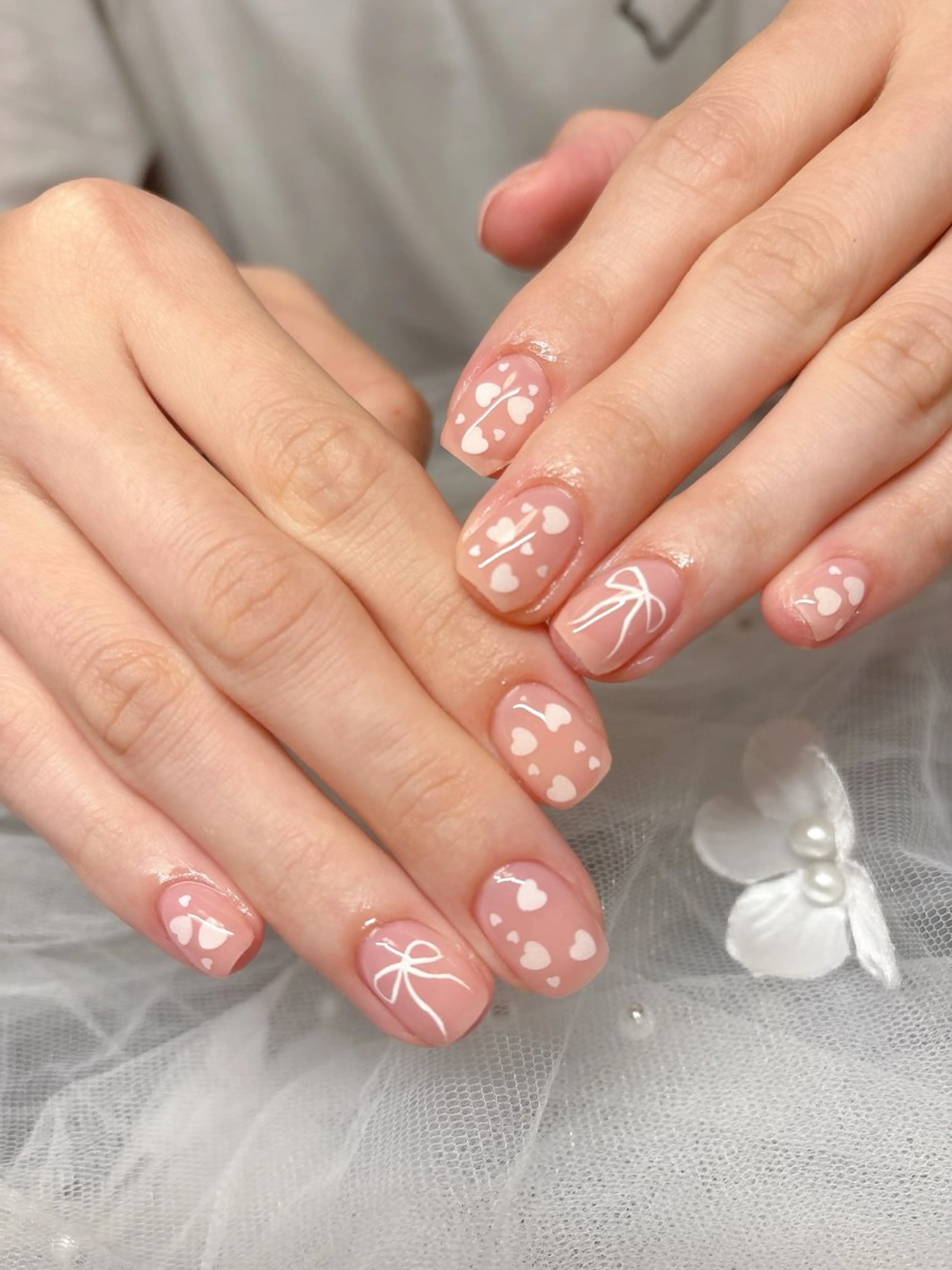 ネイル ハンドネイル PLUM  BELL 横浜自宅ネイルのネイルデザイン