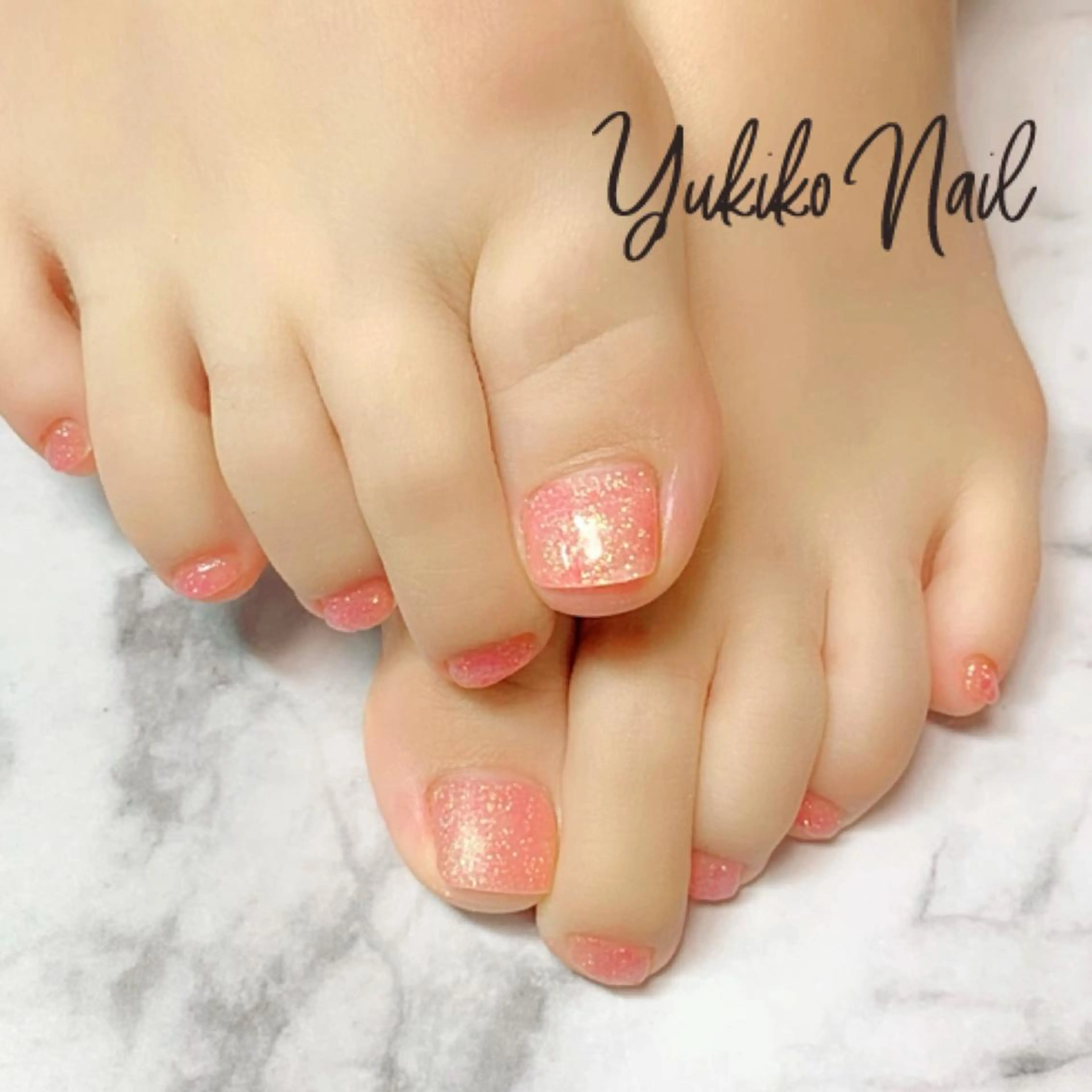 ネイル フットネイル ワンカラーネイル ユキコ ネイルのネイルデザイン