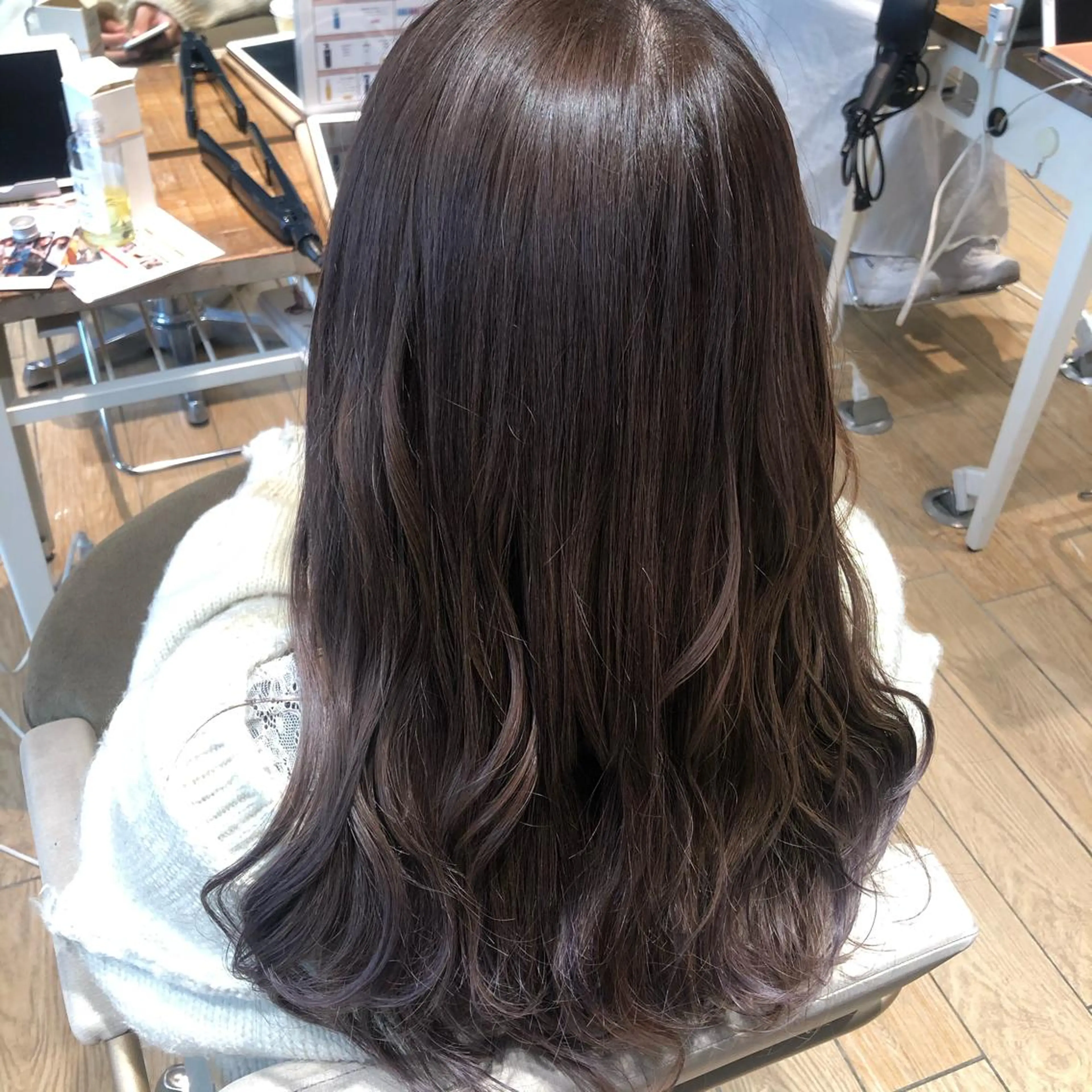 セミロング カット 縮毛矯正 顔周り/くびれヘア 韓国ヘア💕風間るなのヘアスタイル