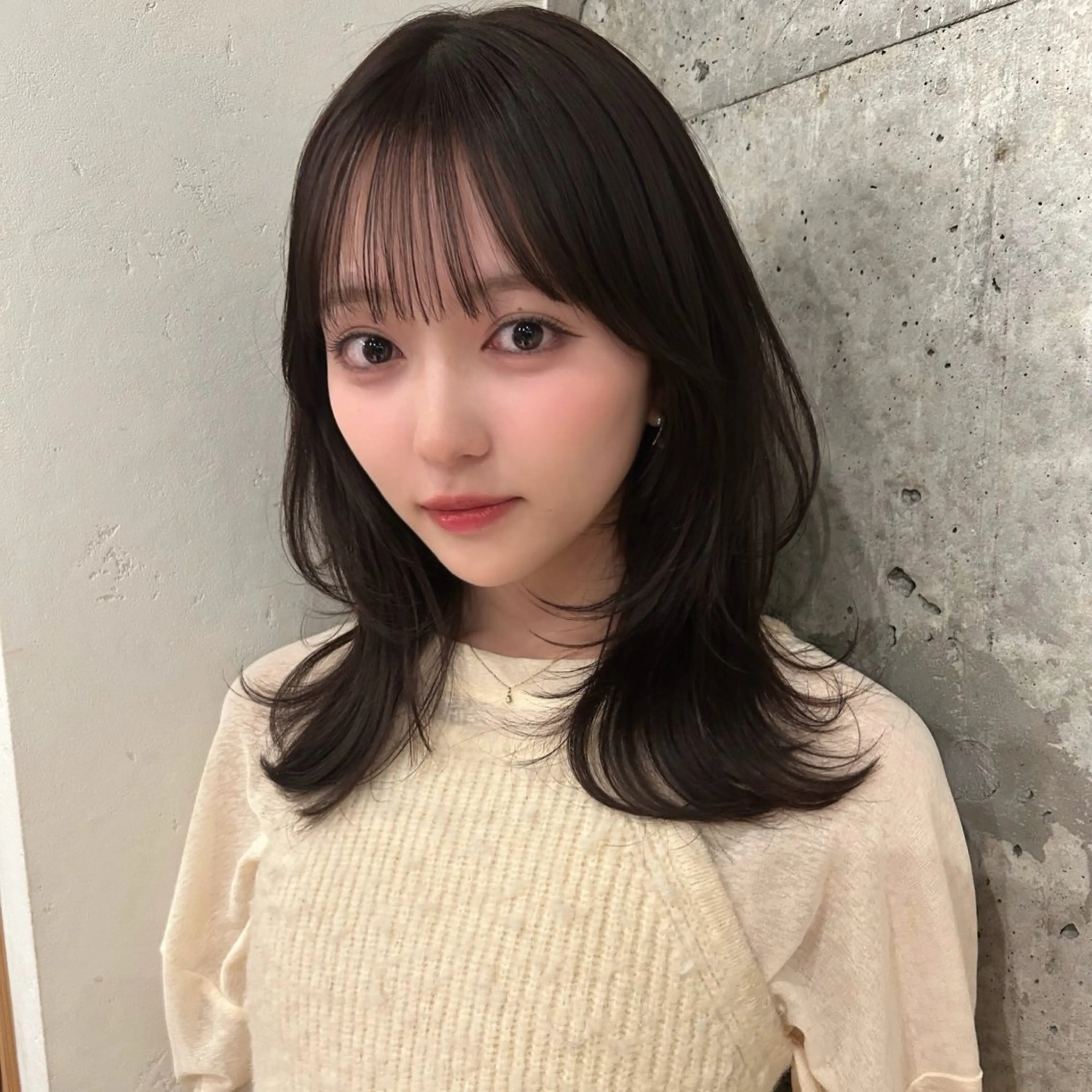 ミディアム ミディアムレイヤー レイヤーカット カット ヘアカラー トリートメント 🌸透明感/レイヤー / 栗林 彩🌸のヘアスタイル