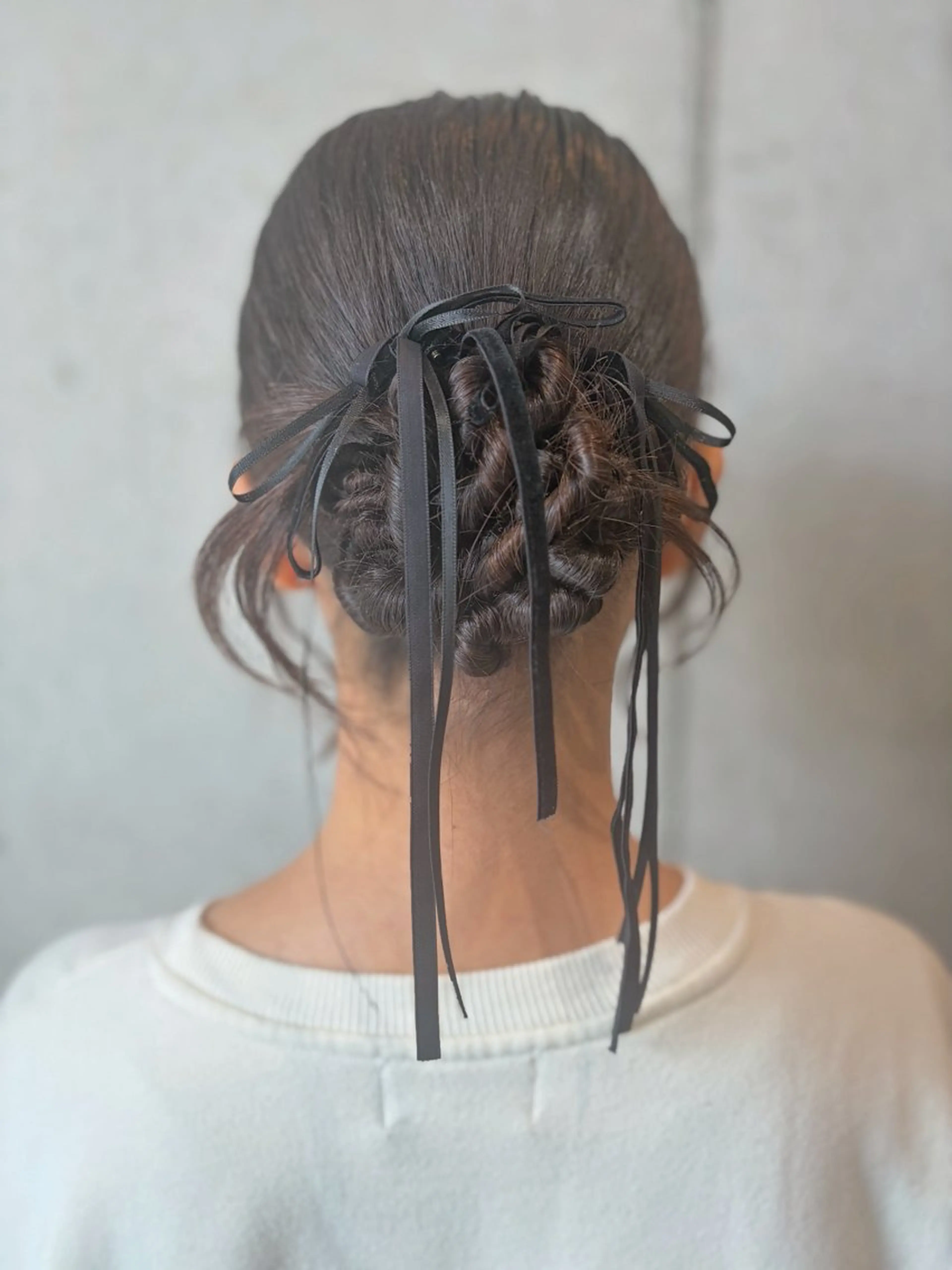 ロング ヘアアレンジ ヘアセット 池田 華怜のヘアスタイル