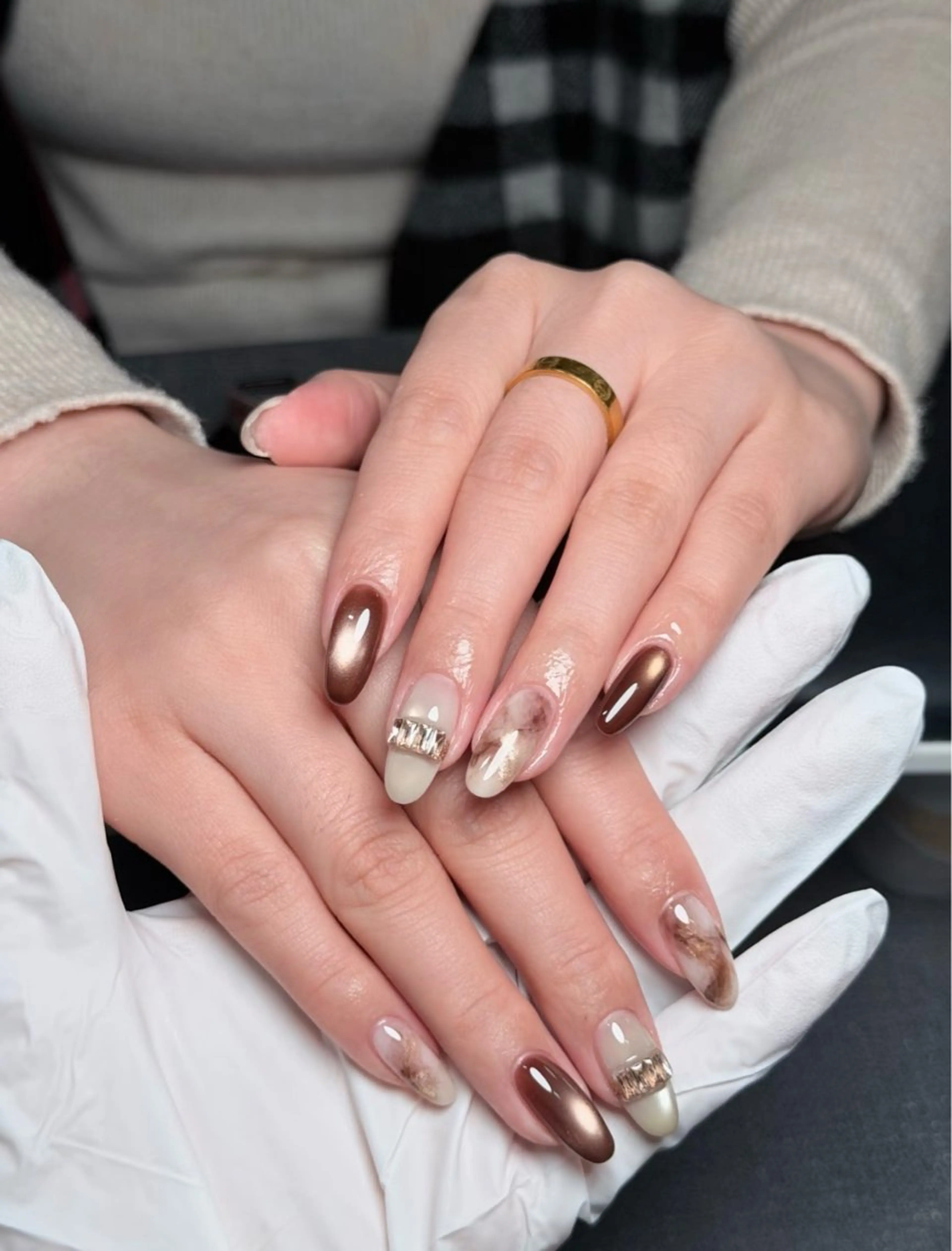 ネイル ハンドネイル パラジェル登録店　Nailsalon Amour  上野湯島店所属・🫧 はる🩵のネイルデザイン