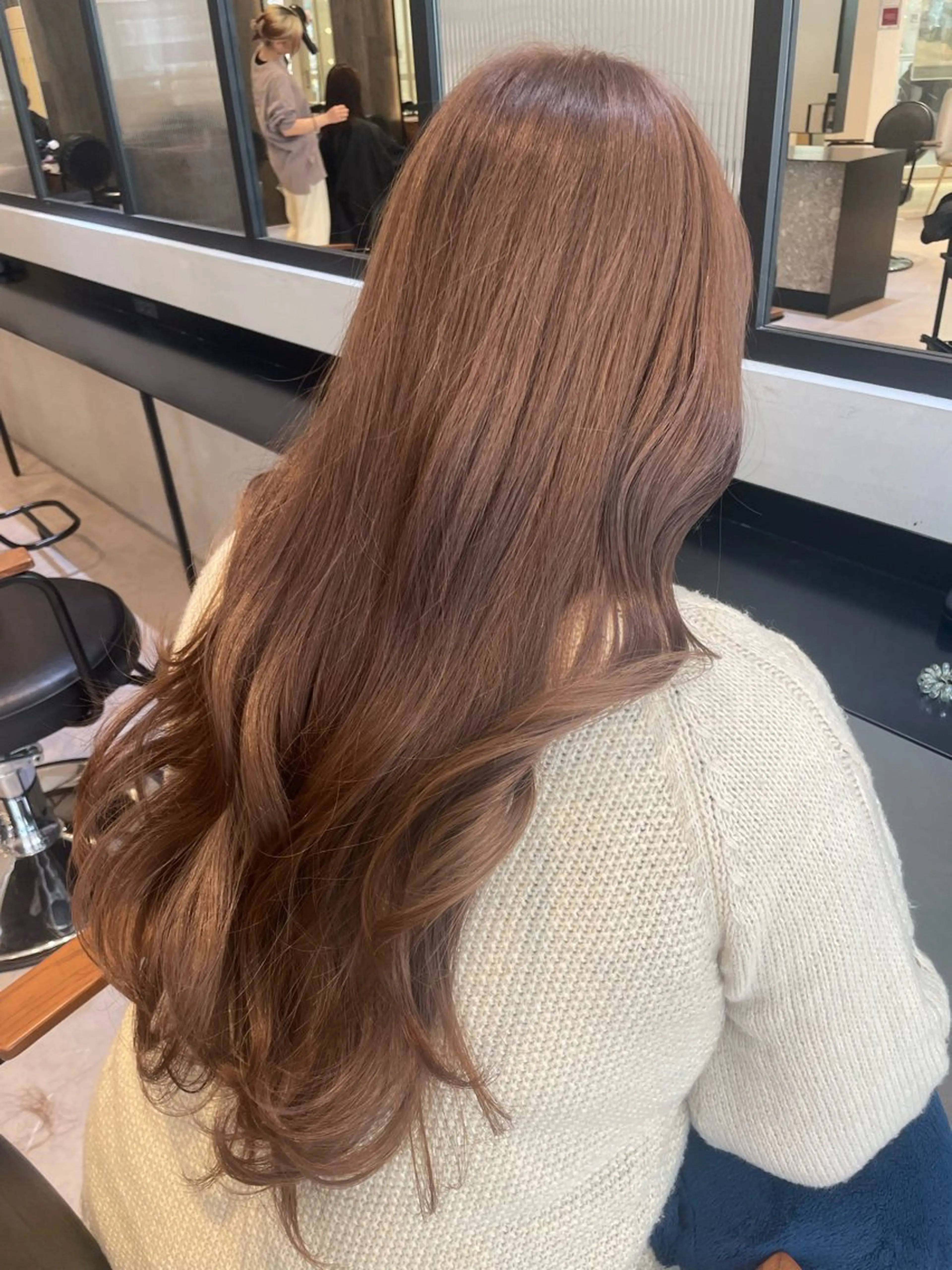 ロング カット ヘアカラー トリートメント 韓国ヘア/そら レイヤー透明感カラーのヘアスタイル