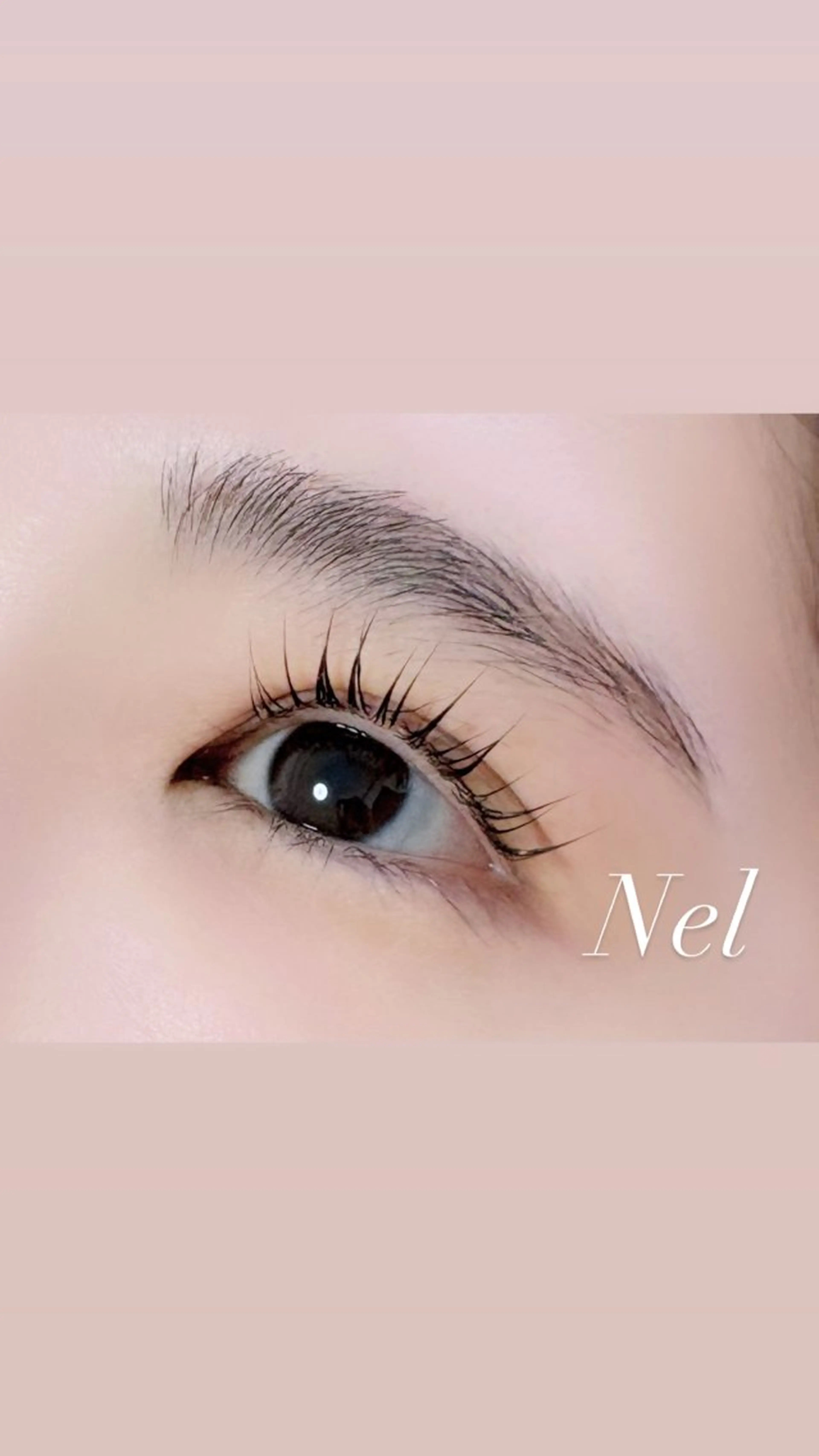 マツエク・マツパ パリジェンヌラッシュリフト まつげパーマ 一重×まつ毛パーマ Nel miwaのマツエク・マツパデザイン