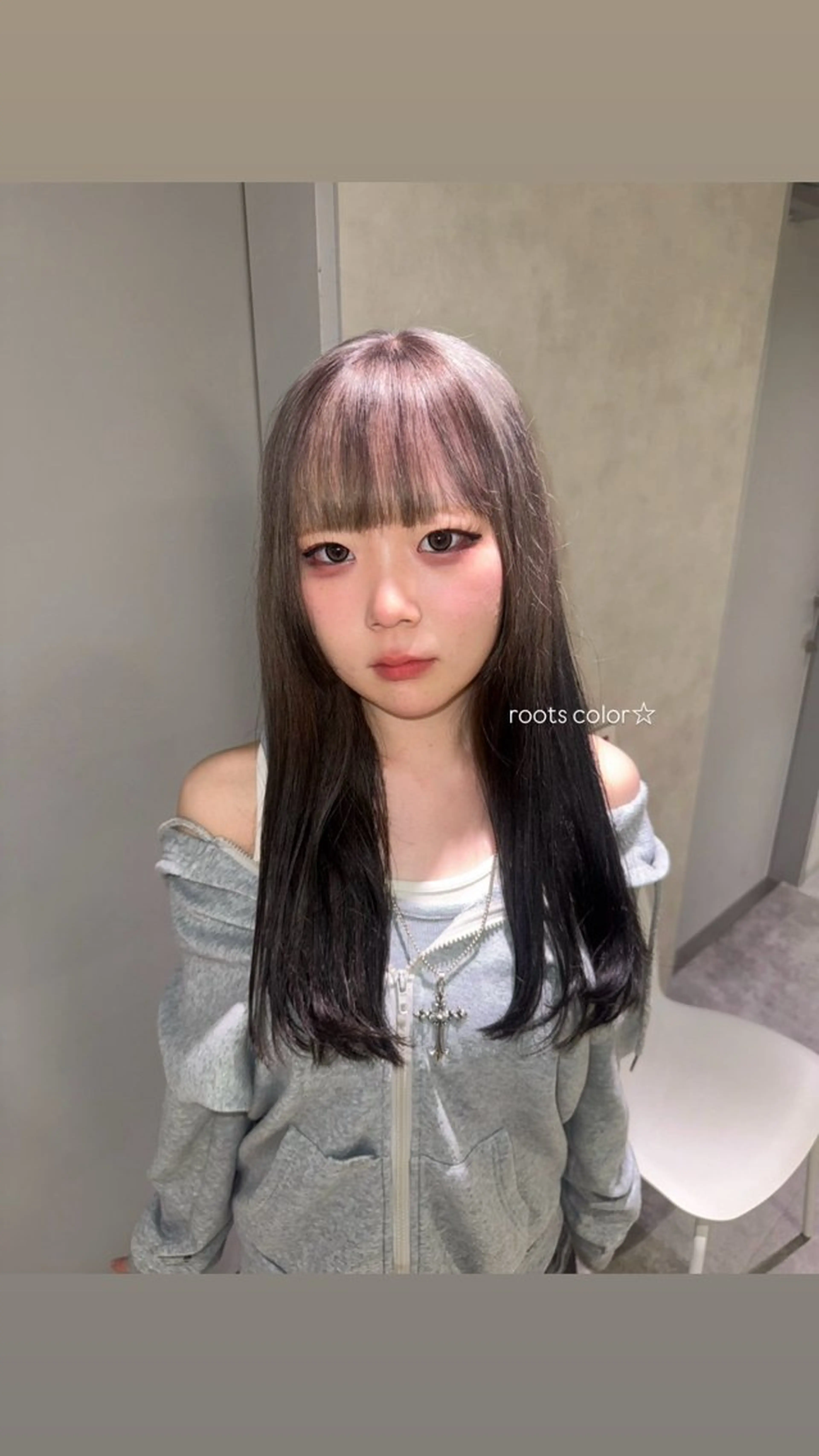 ロング kiitos西梅田所属・モカ／ カラーモデル募集中のヘアスタイル