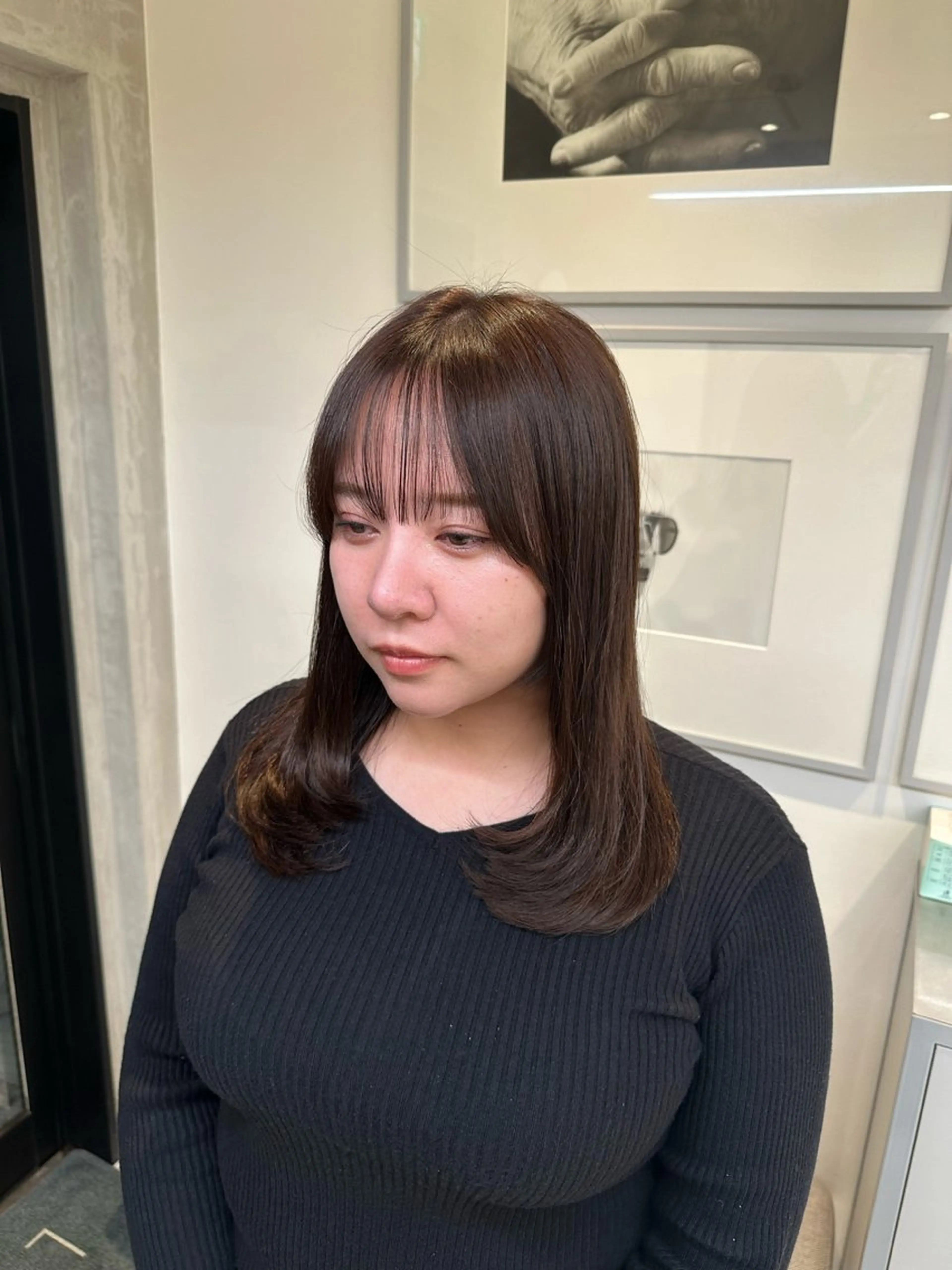 ロング レイヤーカット ローレイヤー レイヤー小顔ショート 吉田ジョウのヘアスタイル