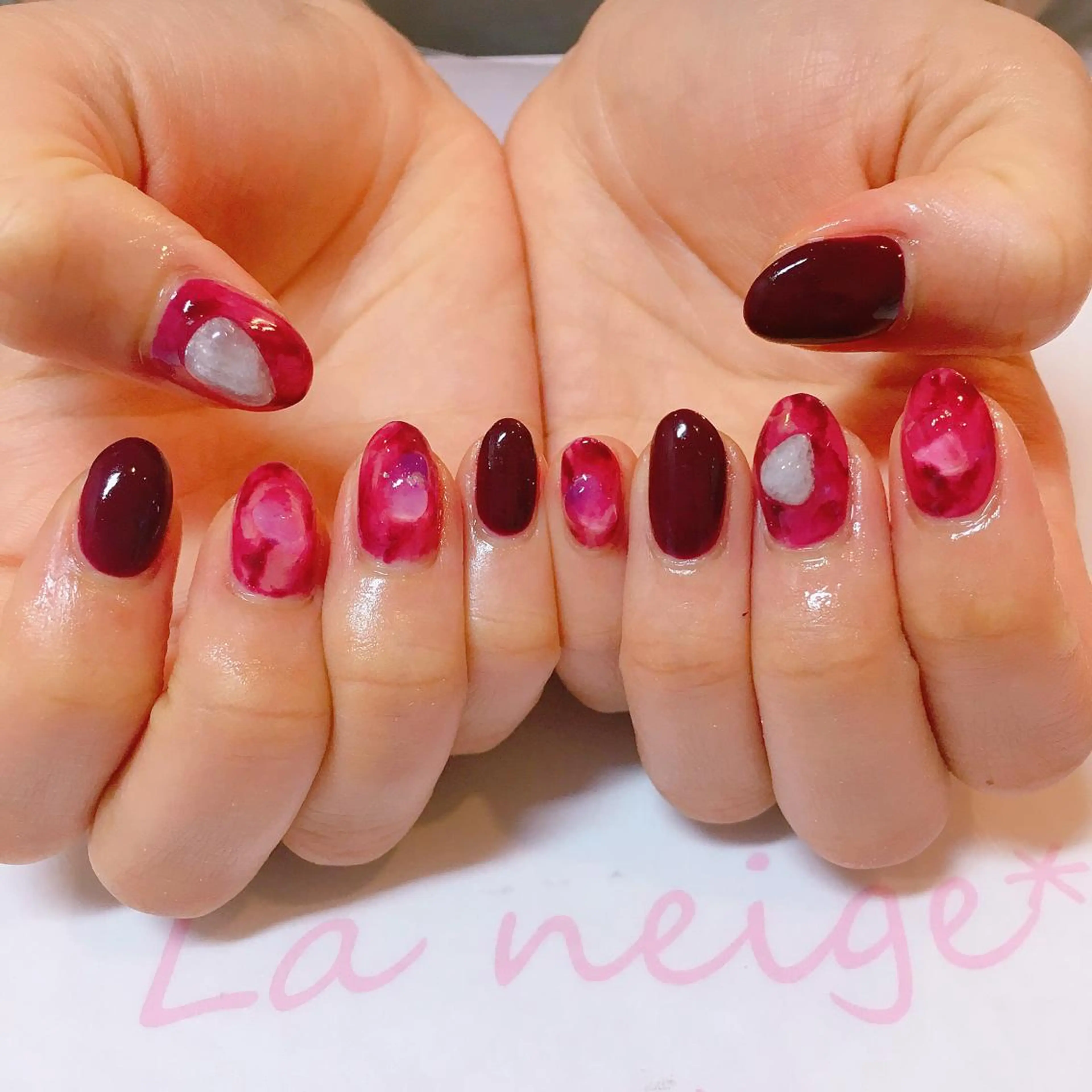 ネイル La neige* yuki 🥯🍑のネイルデザイン