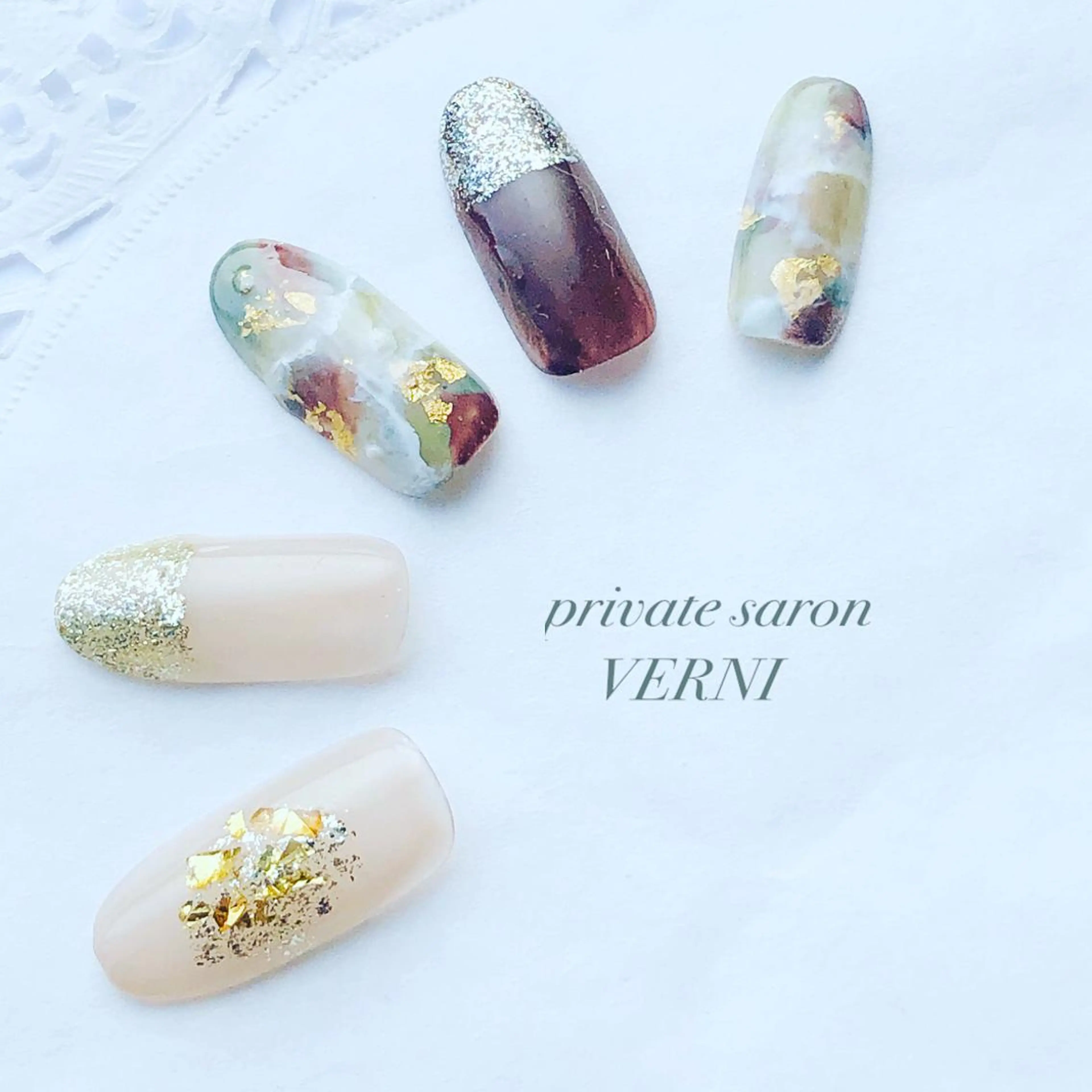 ネイル 自爪育成ネイルサロン ヴェルニのネイルデザイン