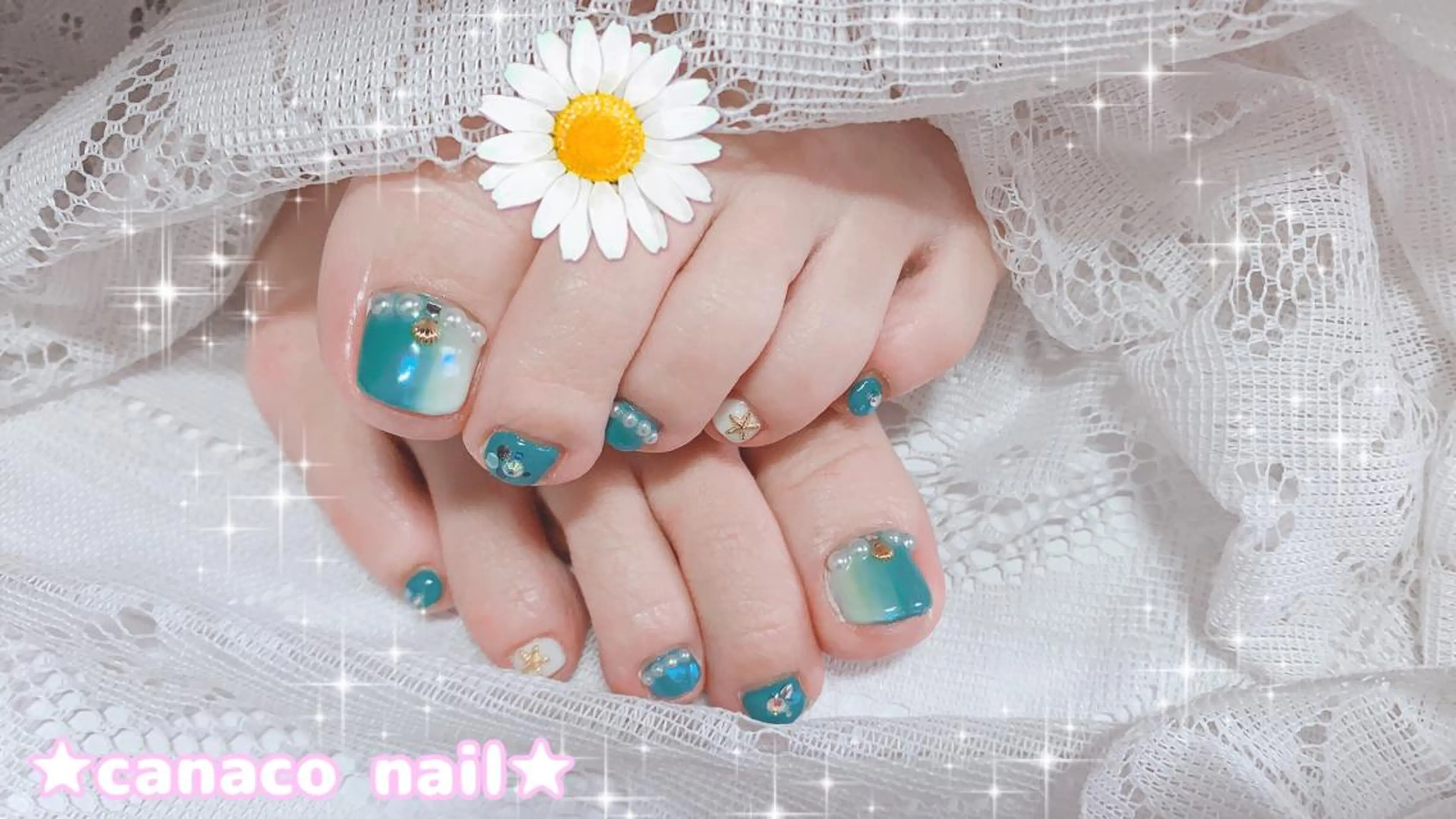 ネイル アートネイル フットネイル ジェルネイル パラジェル ストーンネイル Felice所属・ベテランネイル cnc  nailのネイルデザイン