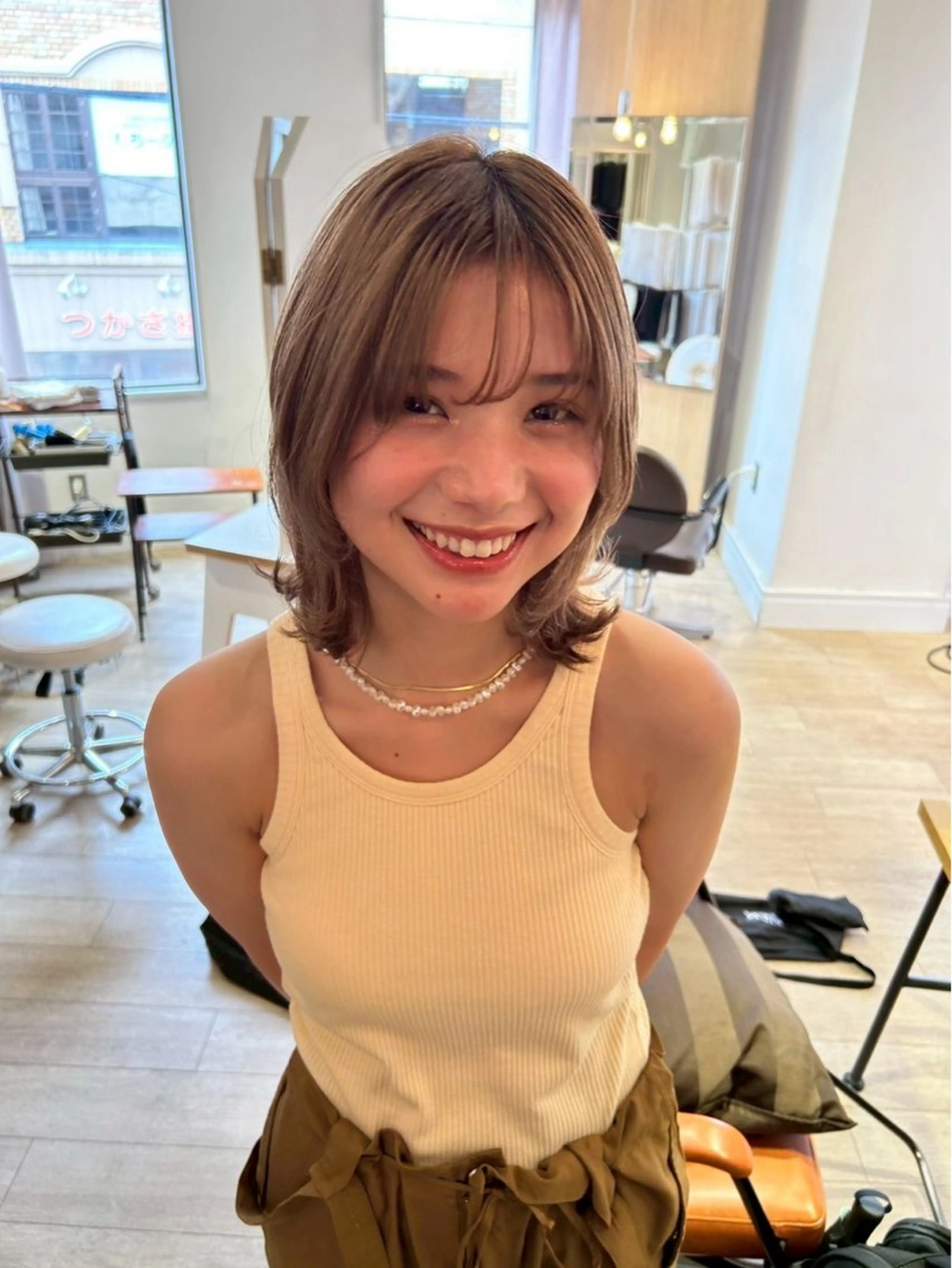 ミディアム PRIMA所属・佃 風子のヘアスタイル