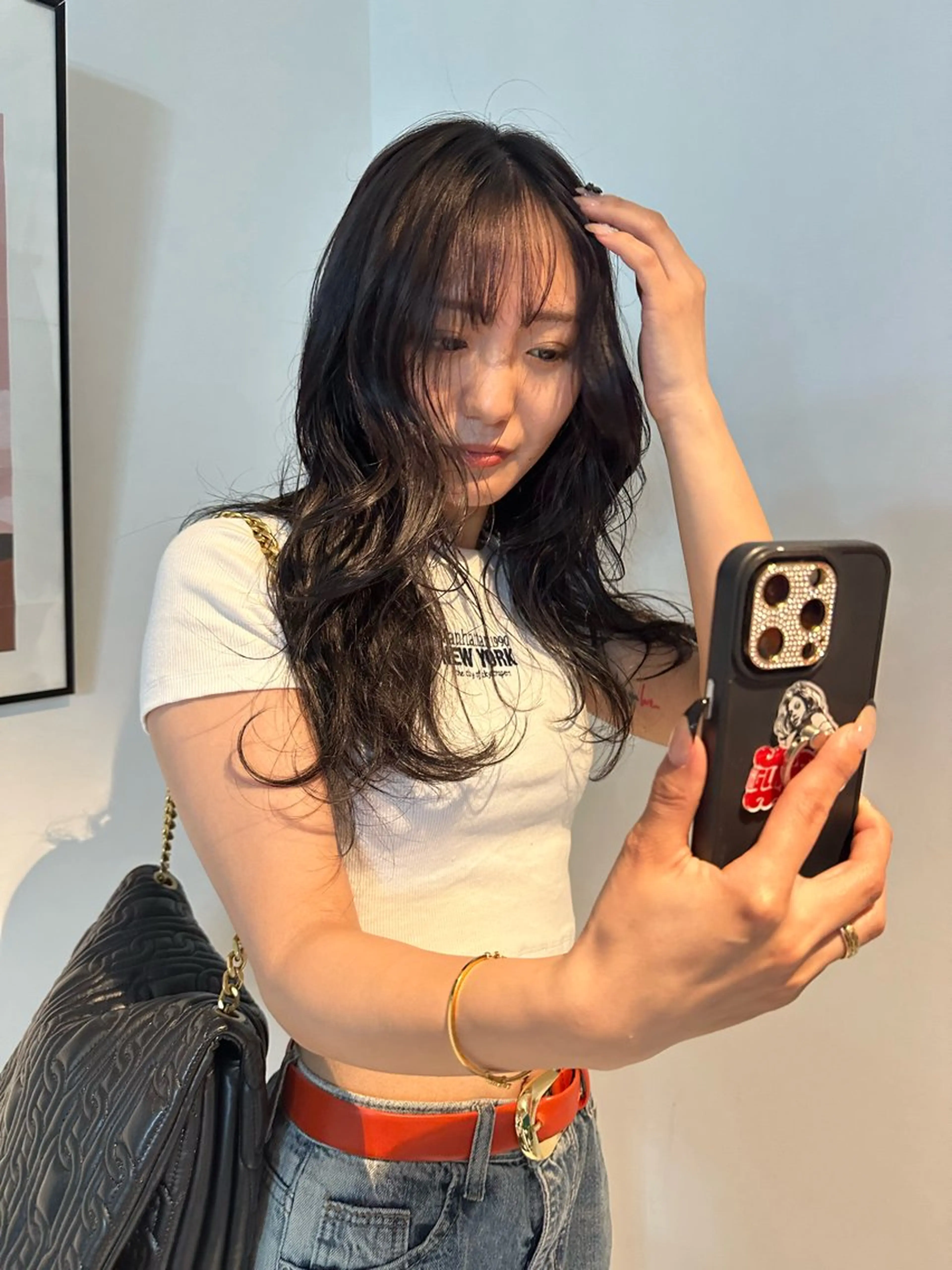 セミロング カラー カット 🎀オイダイラ モモカ🎀のヘアスタイル