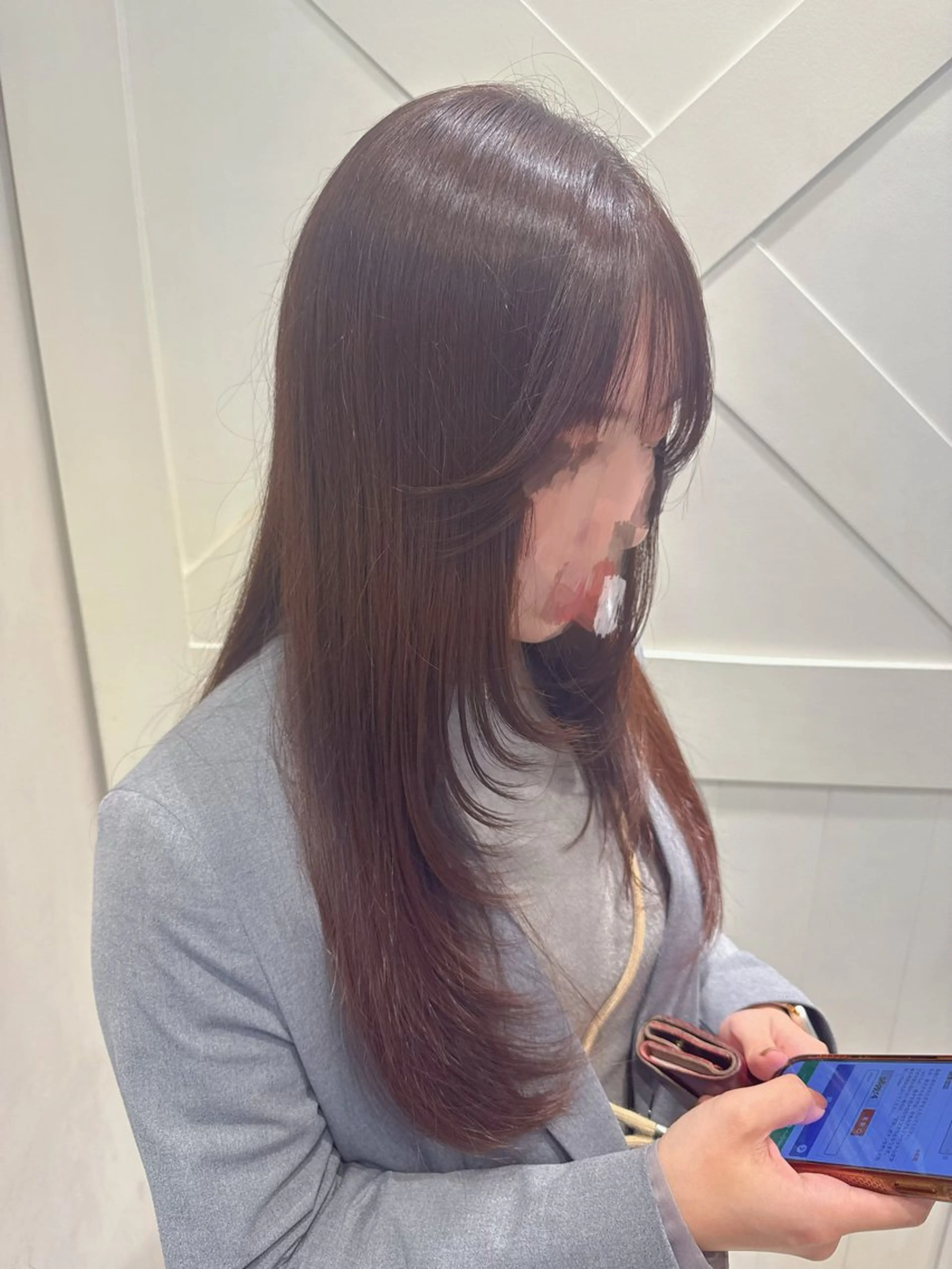 ロング 🎨ハイトーン ✨レイヤーカットのヘアスタイル