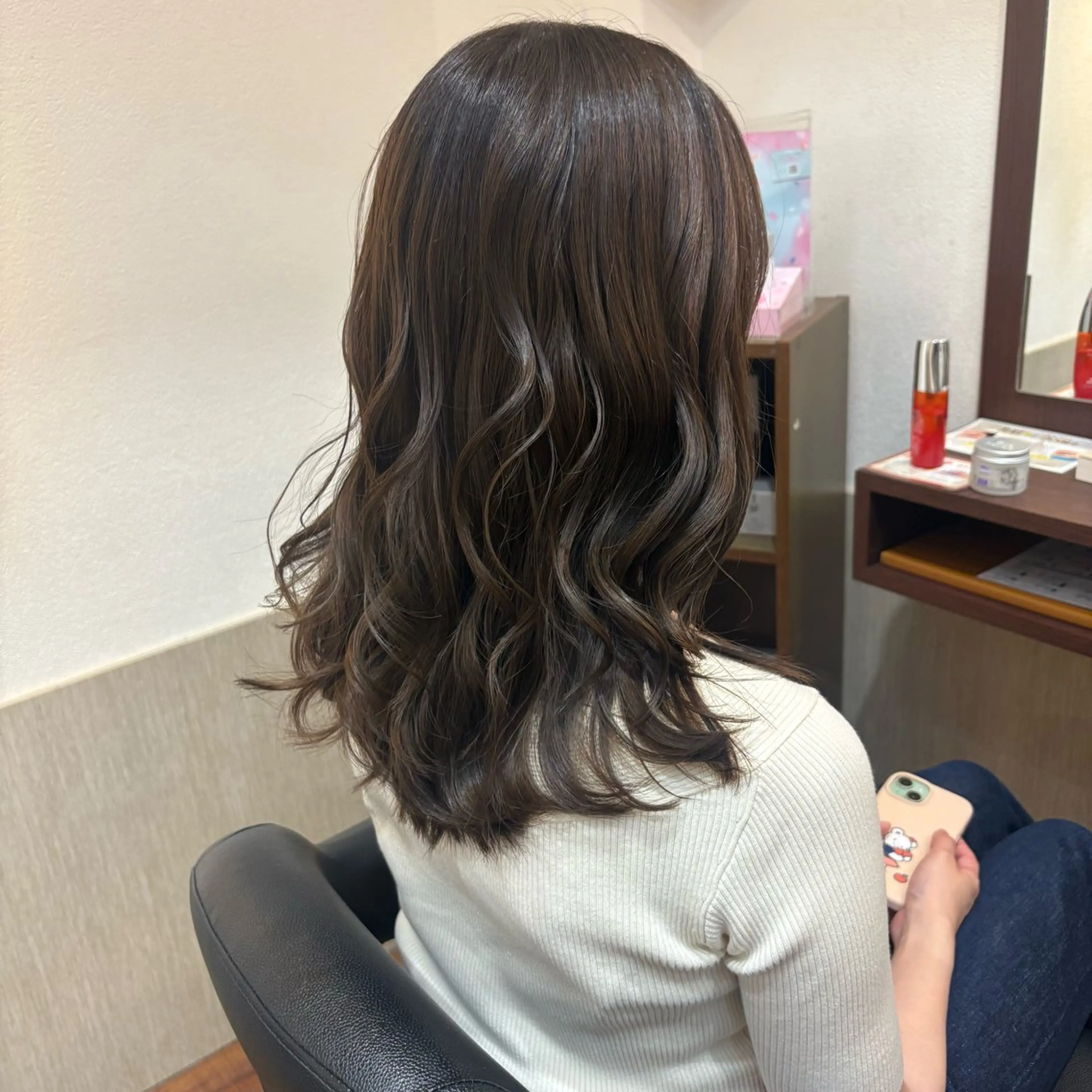 ロング MOLLASALON 浅香山店所属・髪質改善カラー 縮毛矯正🤍辻桃加のヘアスタイル