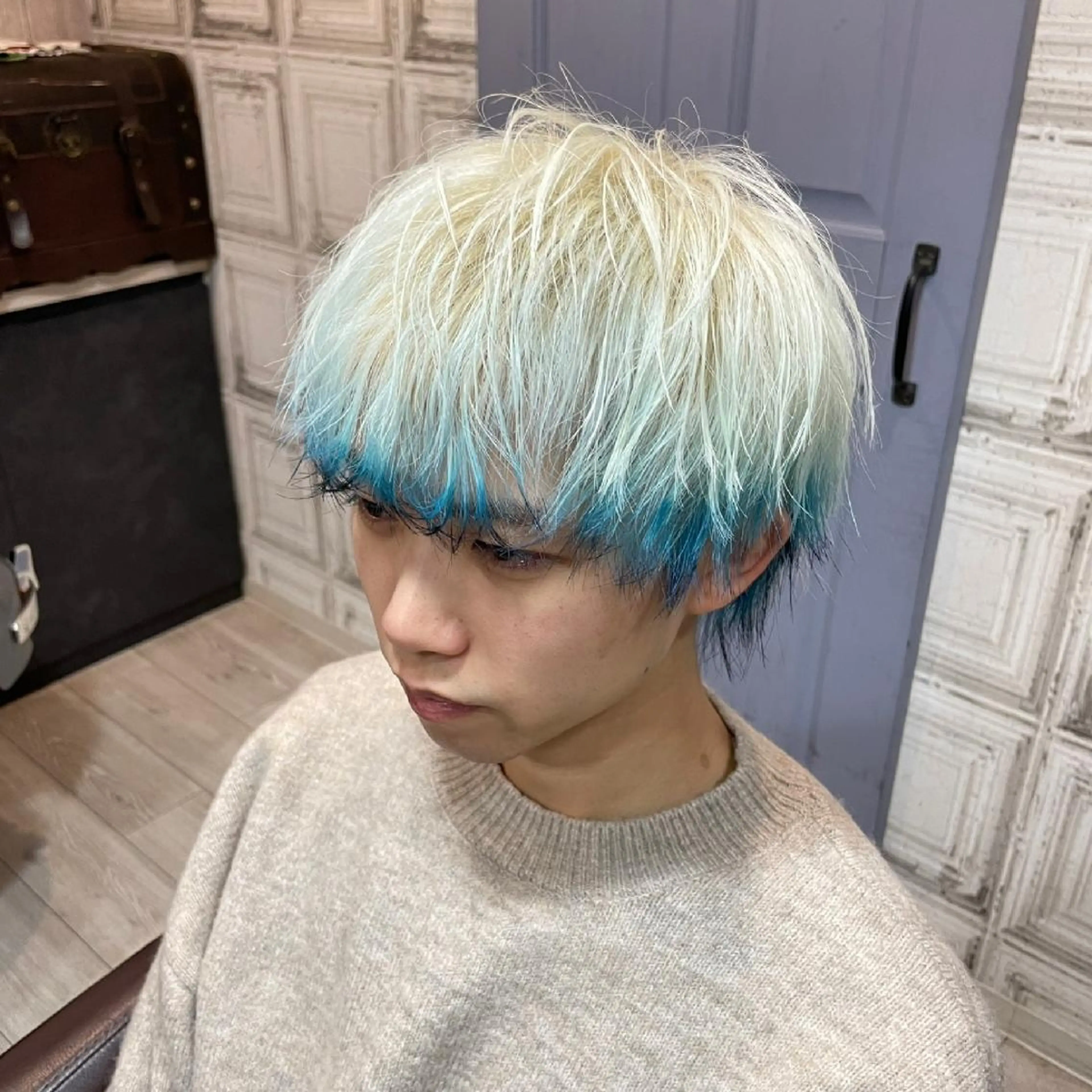 カラー メンズ F.hair salon所属・ハイトーン×髪質改善 🌈しゅんだい🌈のヘアスタイル