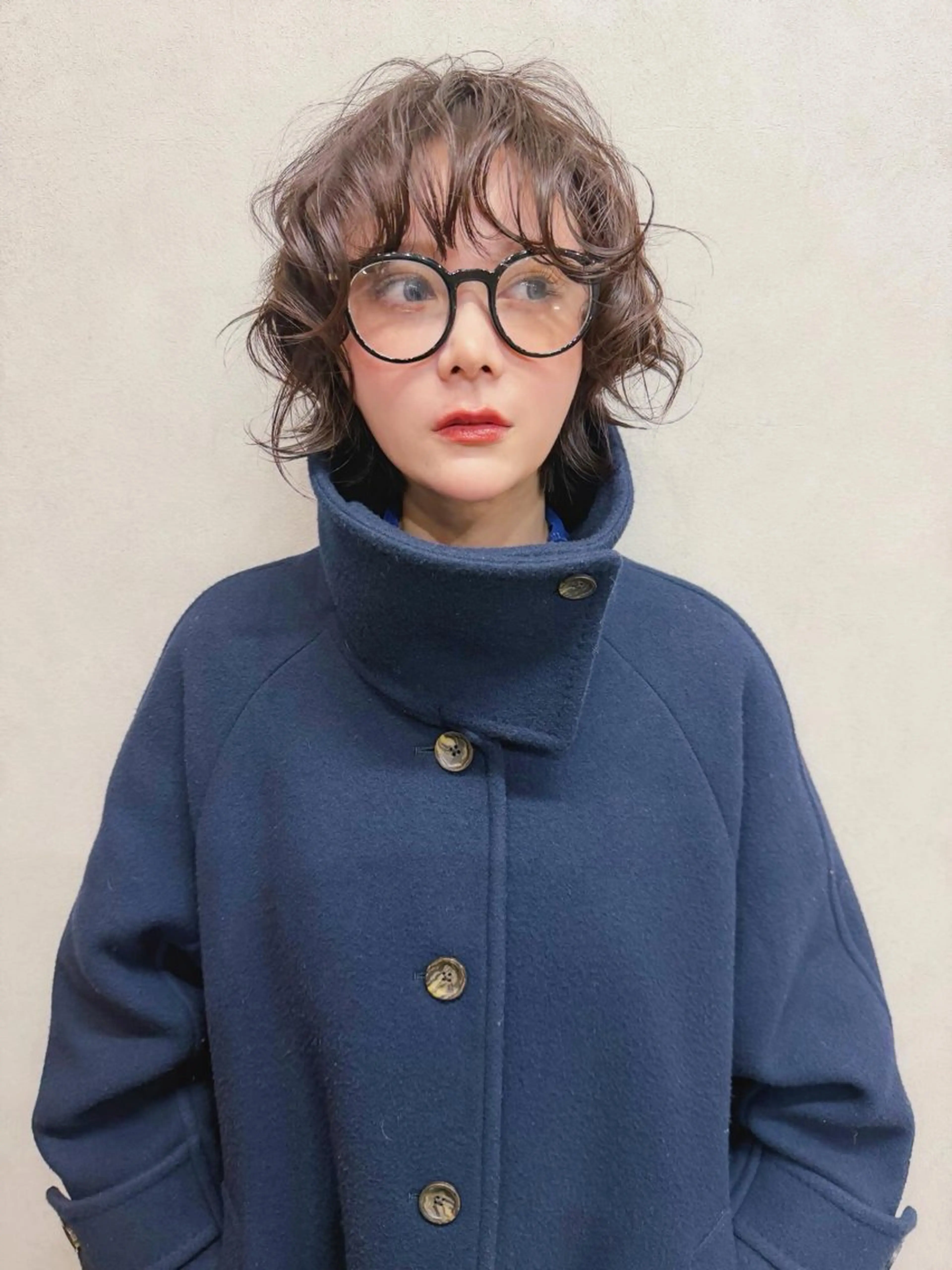 ショート カラー ボブレイヤー ボブ レイヤーカット カット ヘアカラー トリートメント AiM 大名　似合わせカットのヘアスタイル