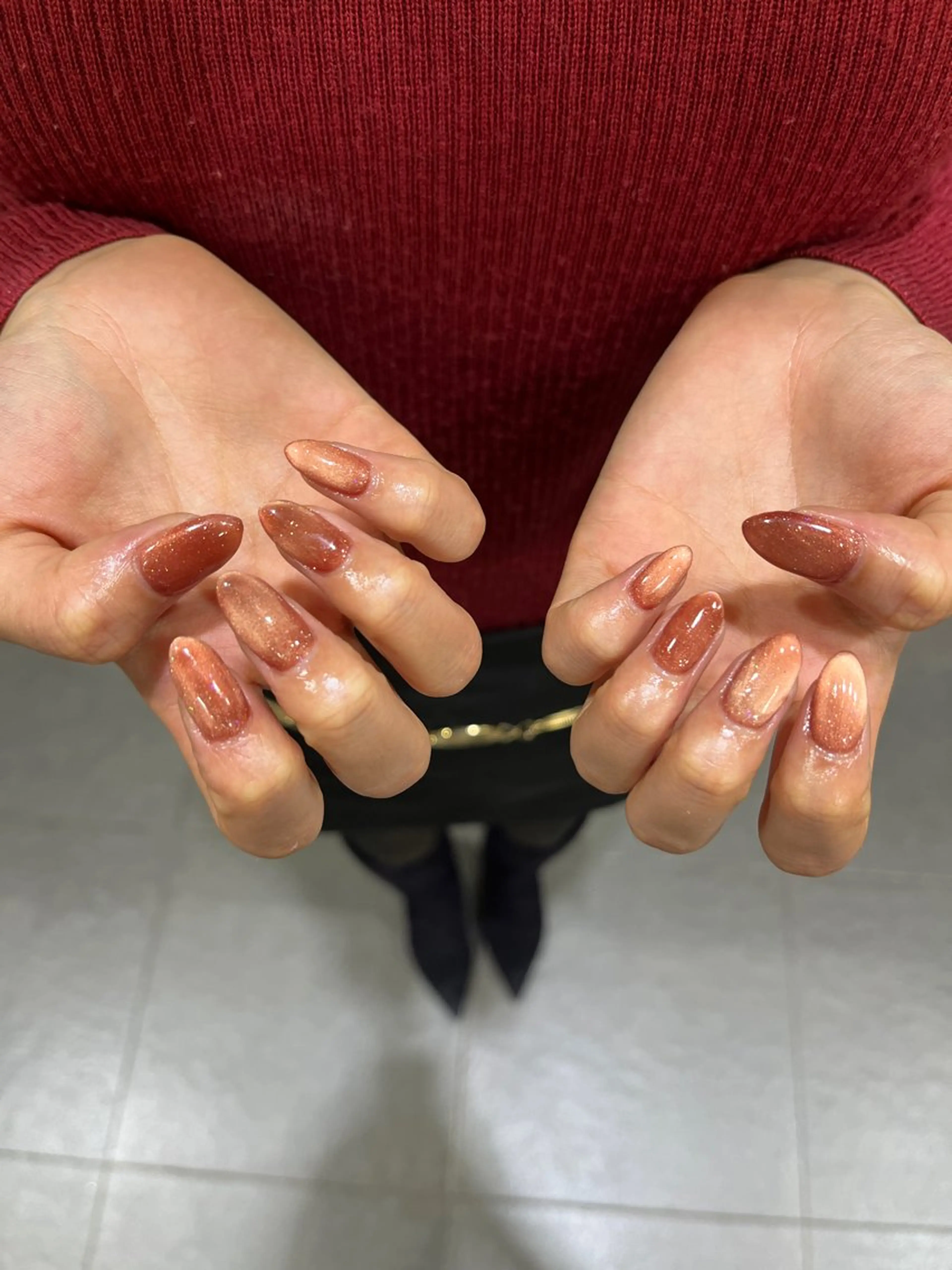 ネイル ハンドネイル waka❤️✨ レイヤーボブ/ネイルのヘアスタイル