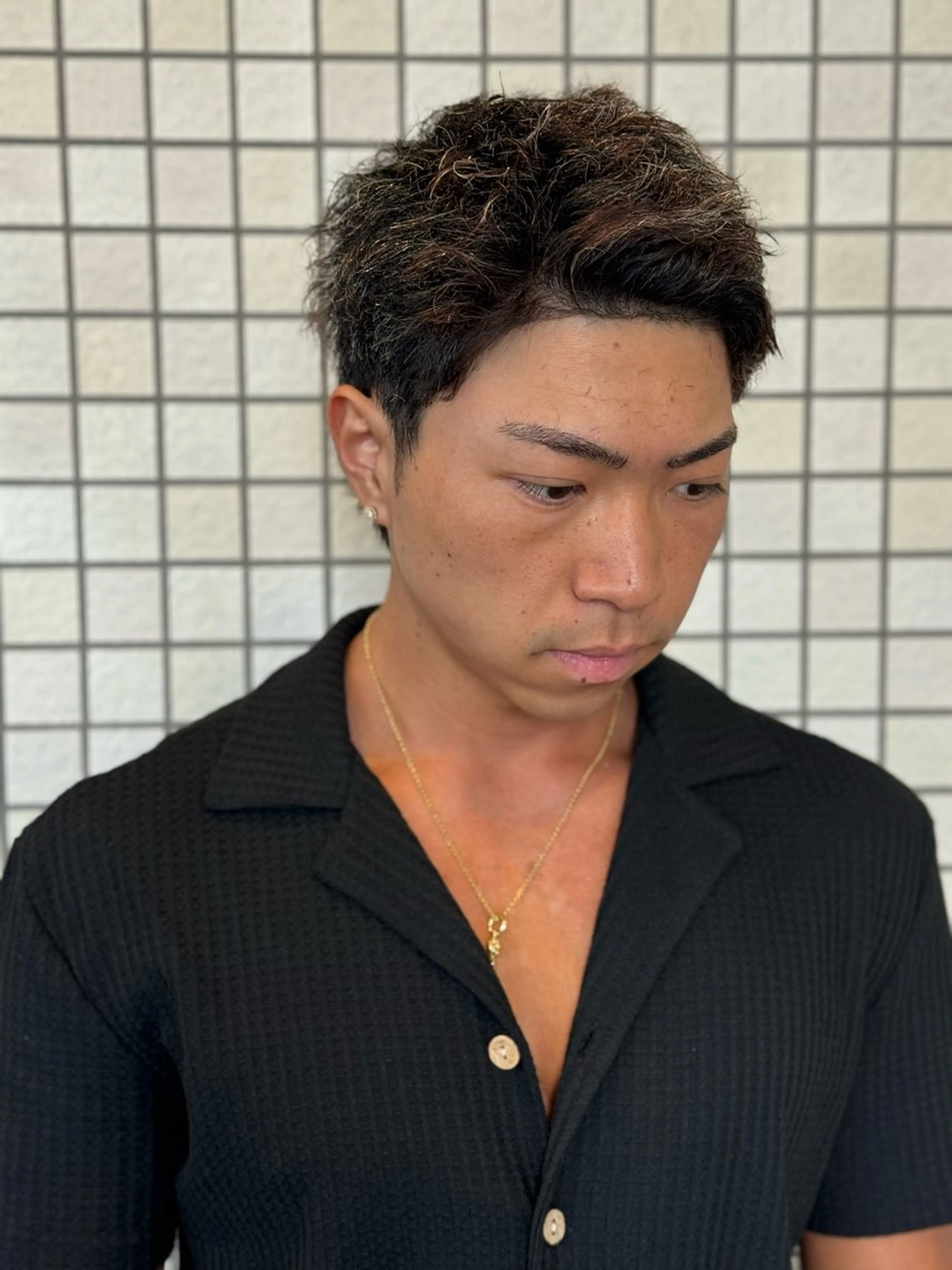 パーマ メンズ leo/ロング／ レイヤーカット⛈️のヘアスタイル