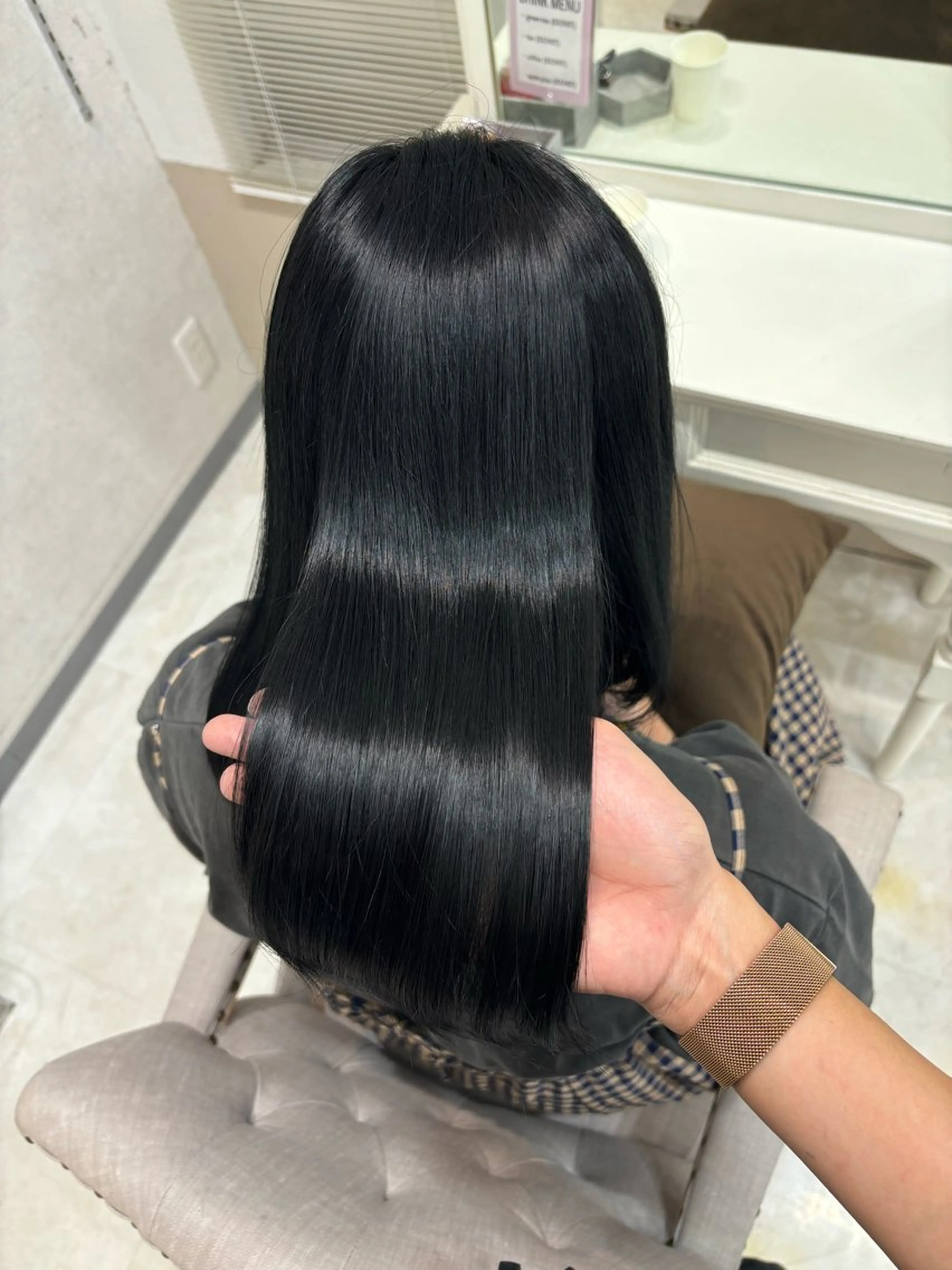 ロング カラー 巻ける縮毛矯正 Sachi🐰のヘアスタイル